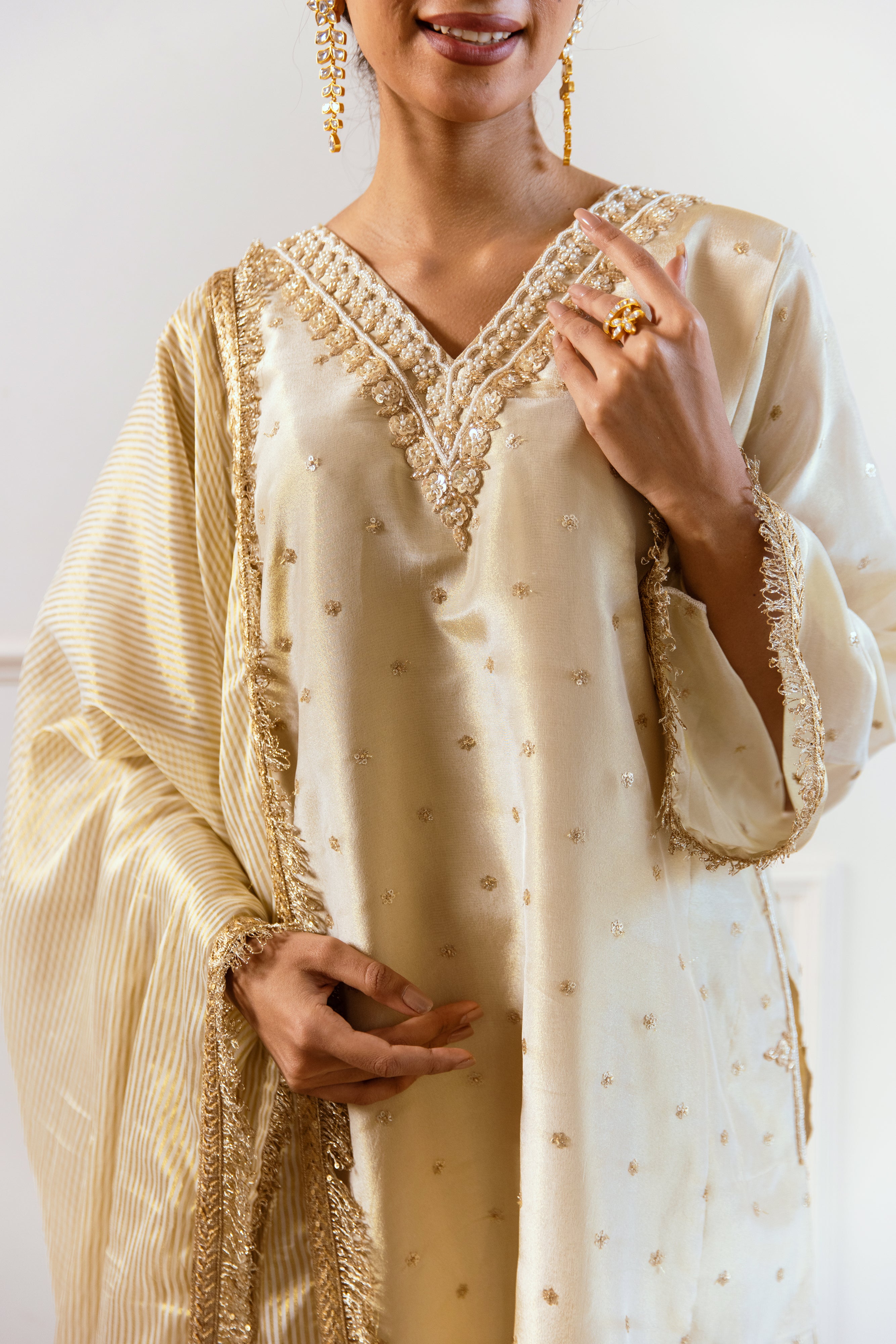 Salma Sitara Golden twin set