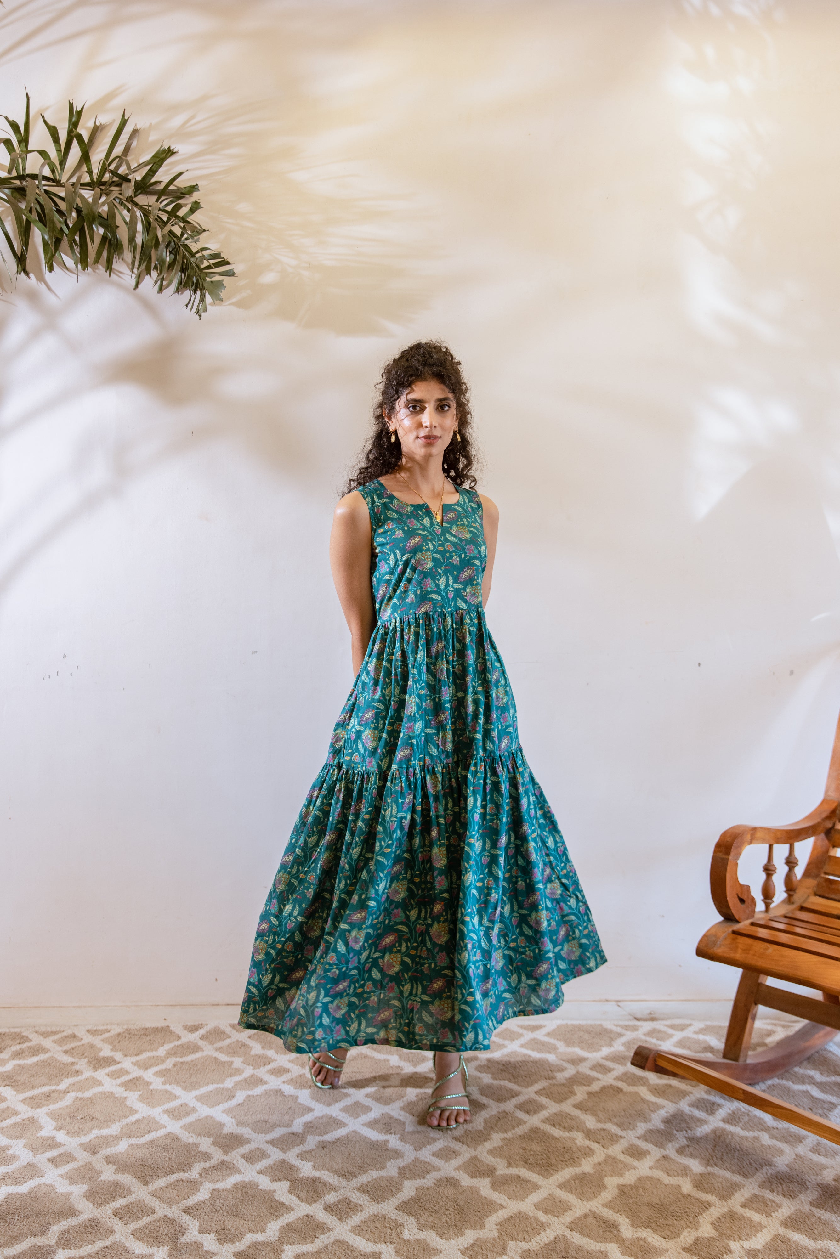 Bagh Green frill dress