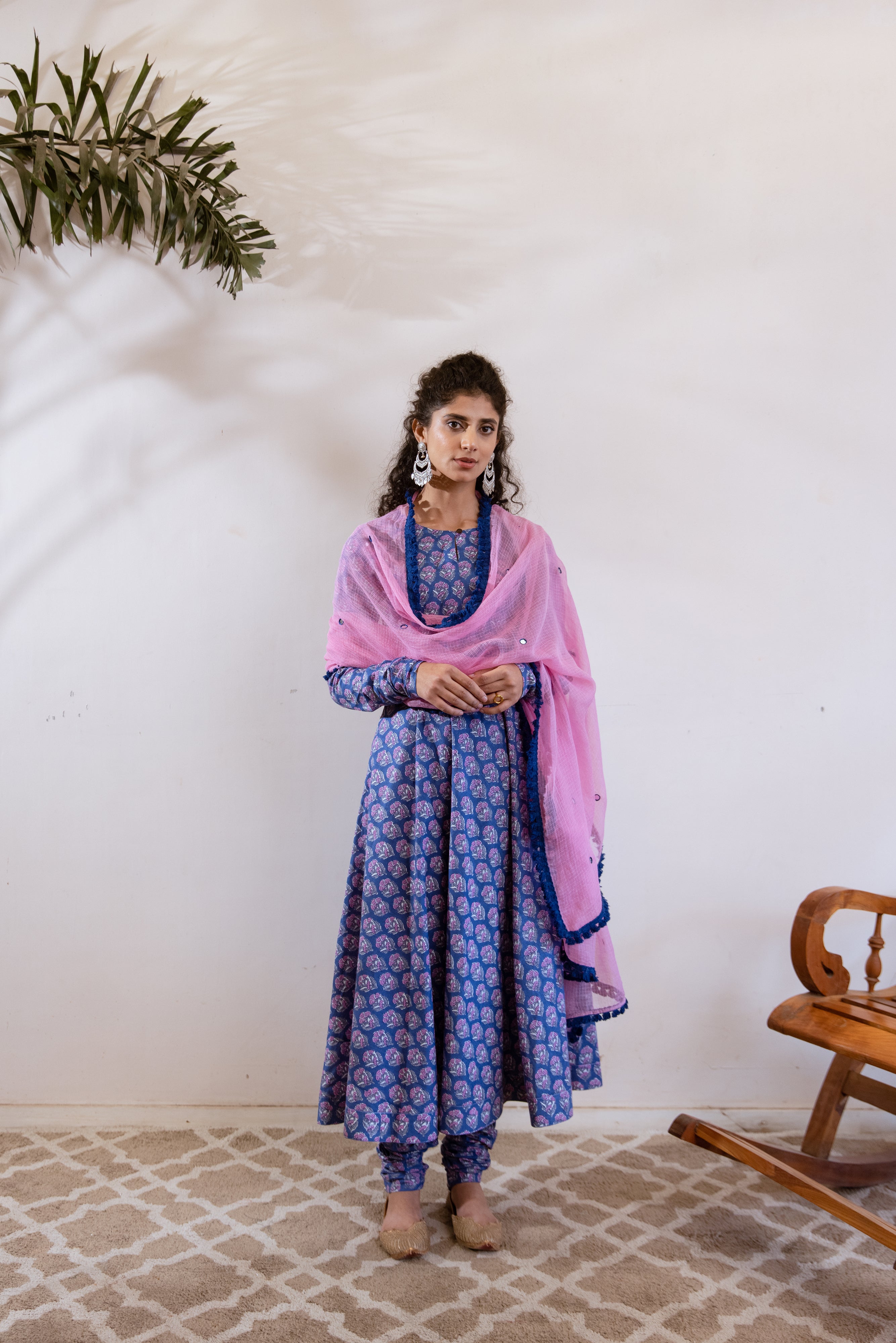 Bagh Blue Anarkali set