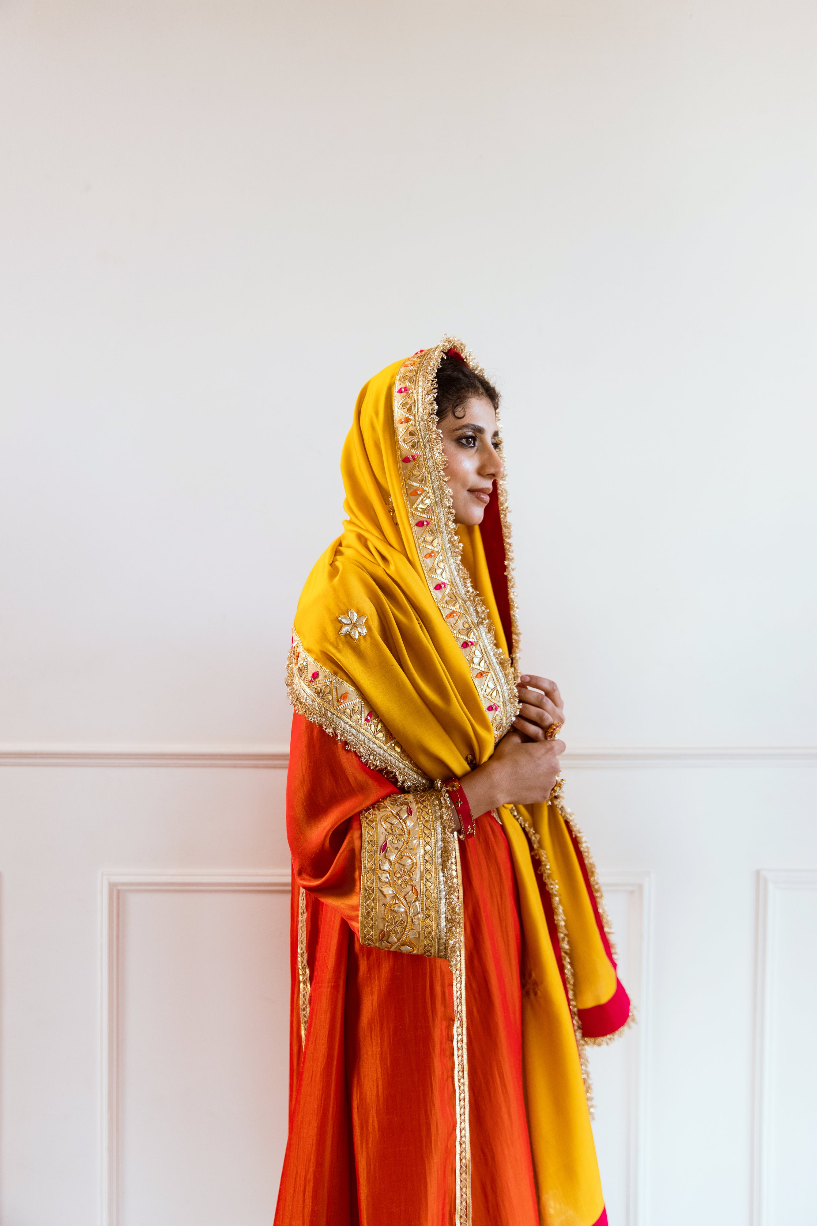 Salma Sitara Orange set
