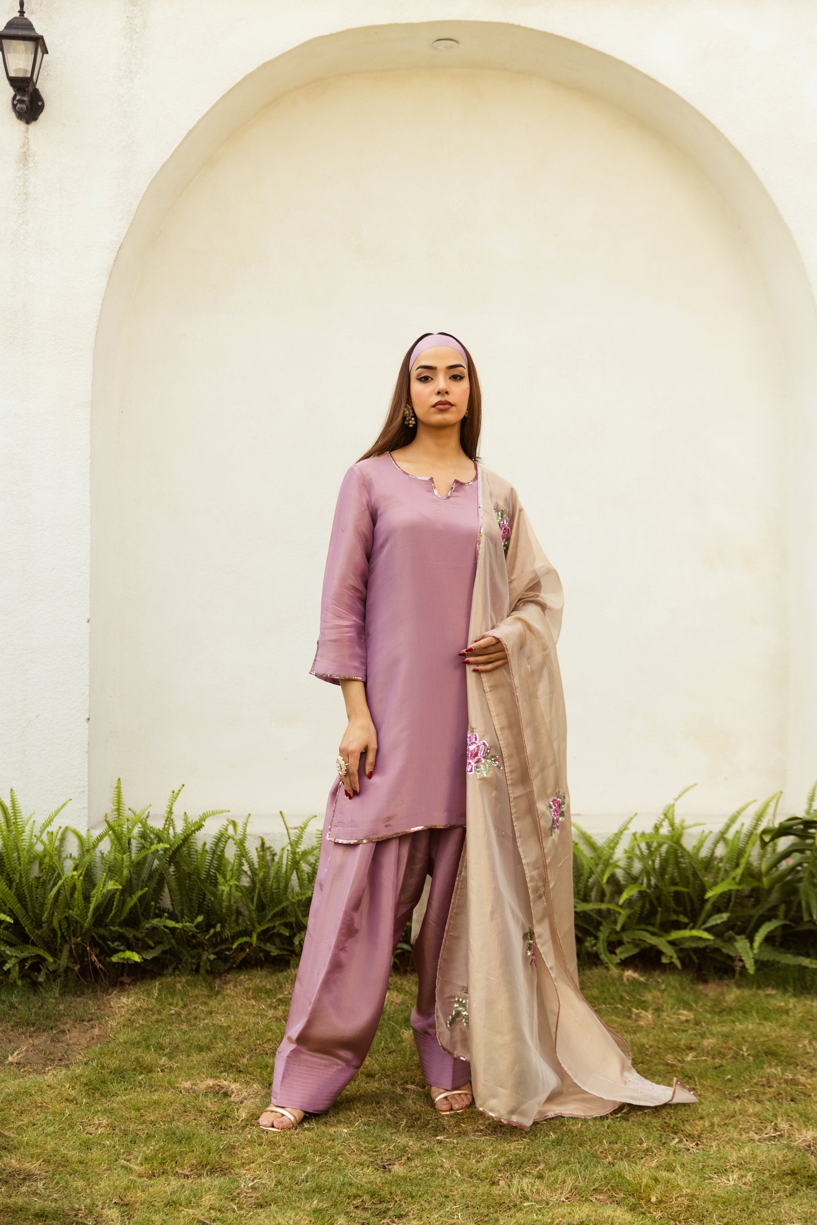 Noor Farshi Salwar Mauve Set