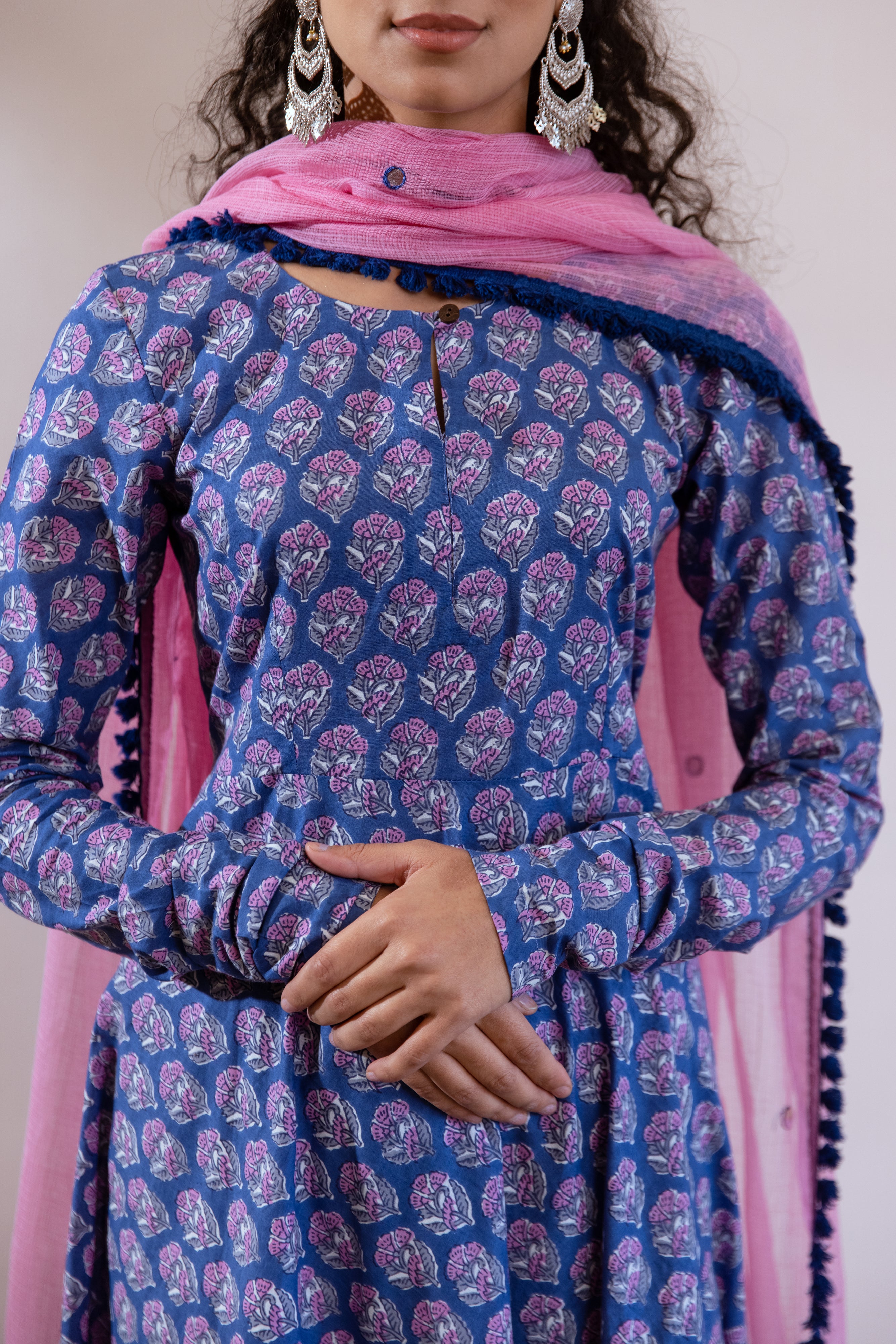 Bagh Blue Anarkali set
