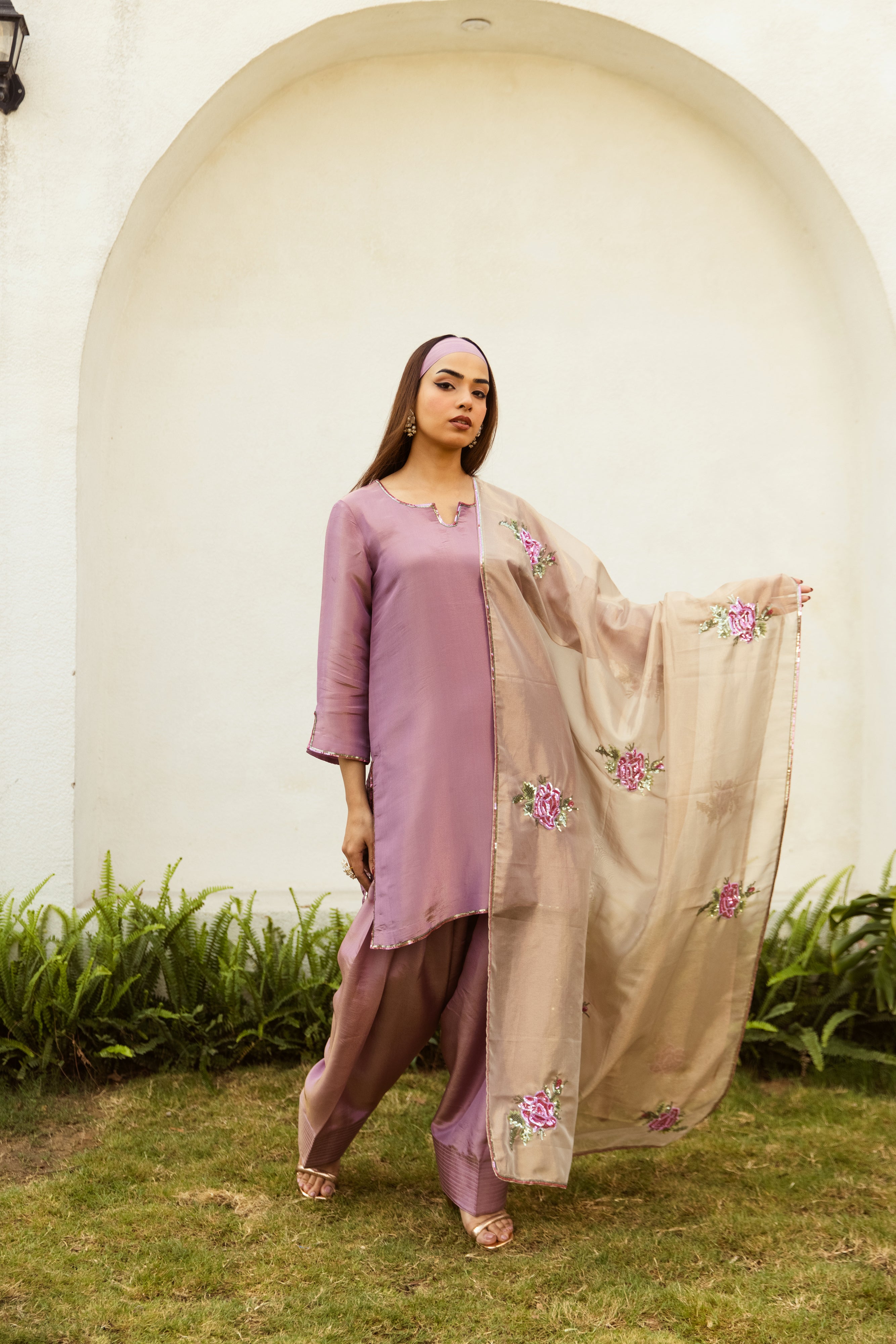 Noor Farshi Salwar Mauve Set