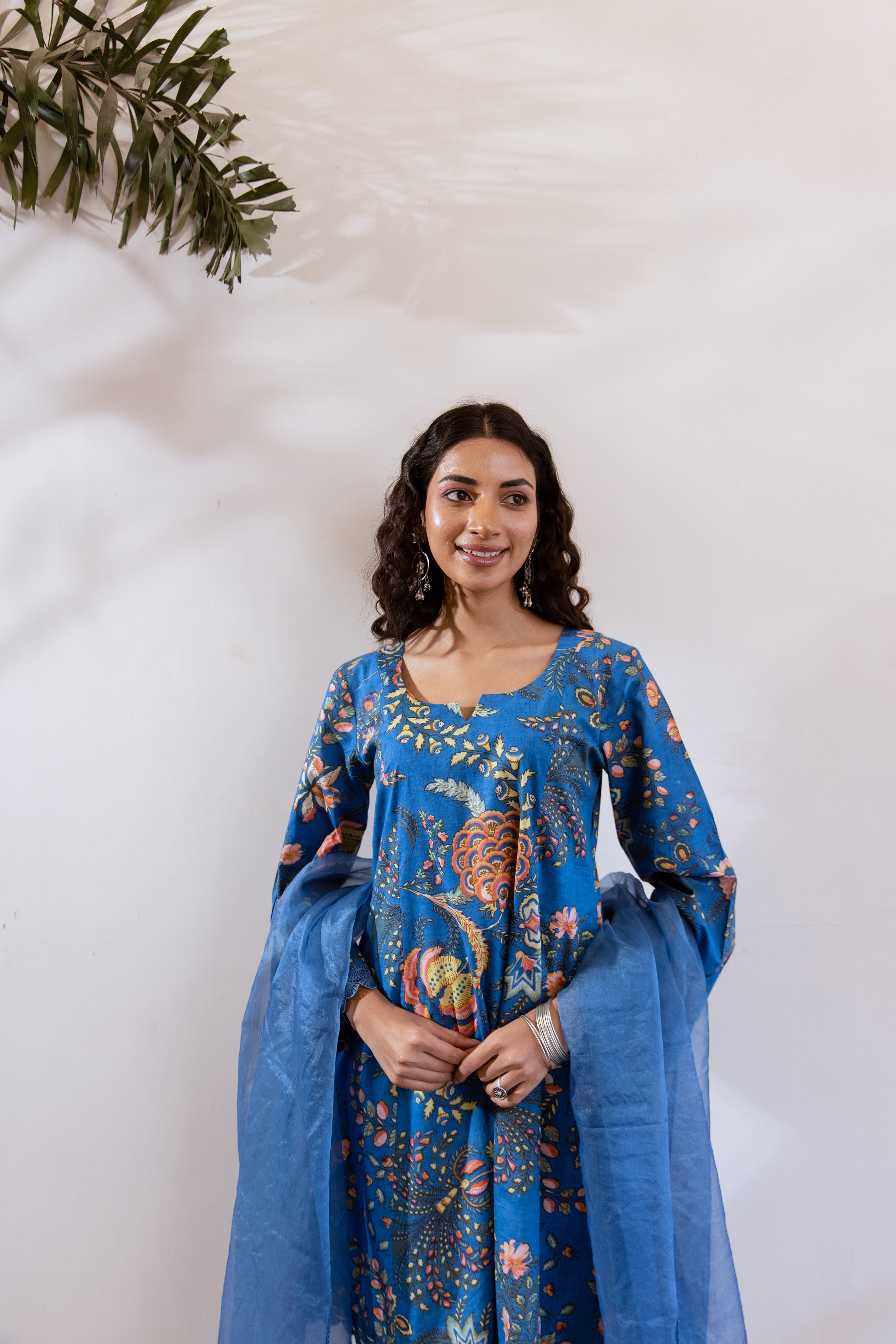 Bagh Blue floral twin set