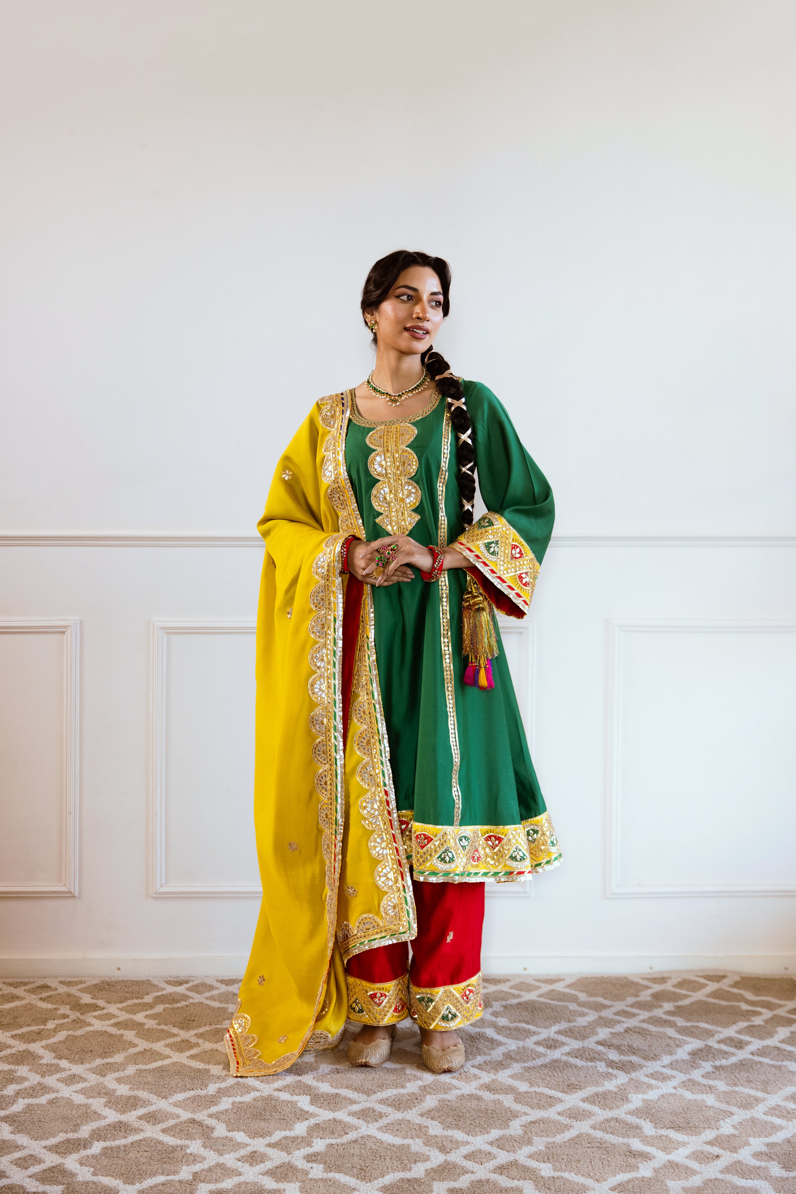 Salma Sitara Green set