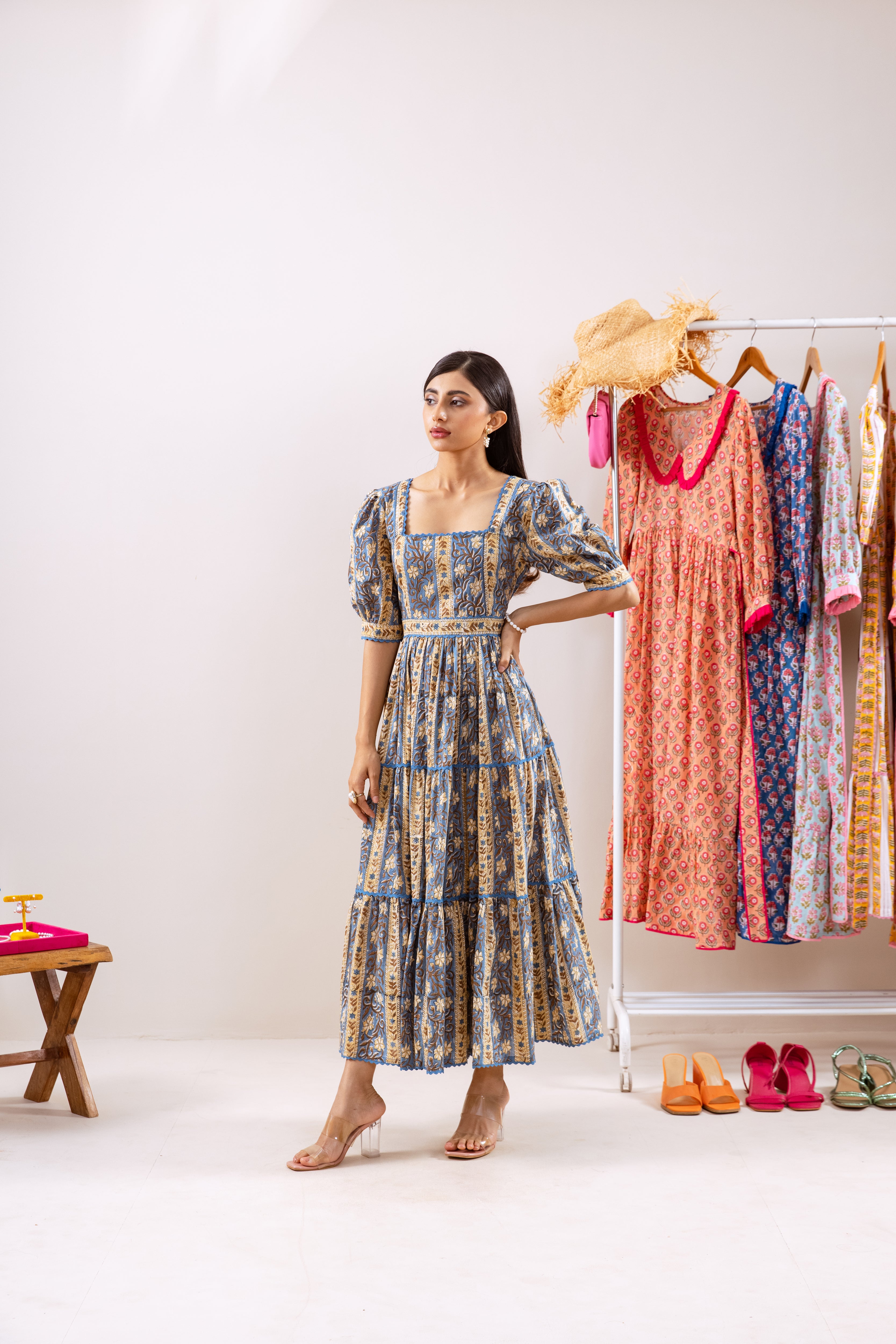 Parcha Blue yellow dress