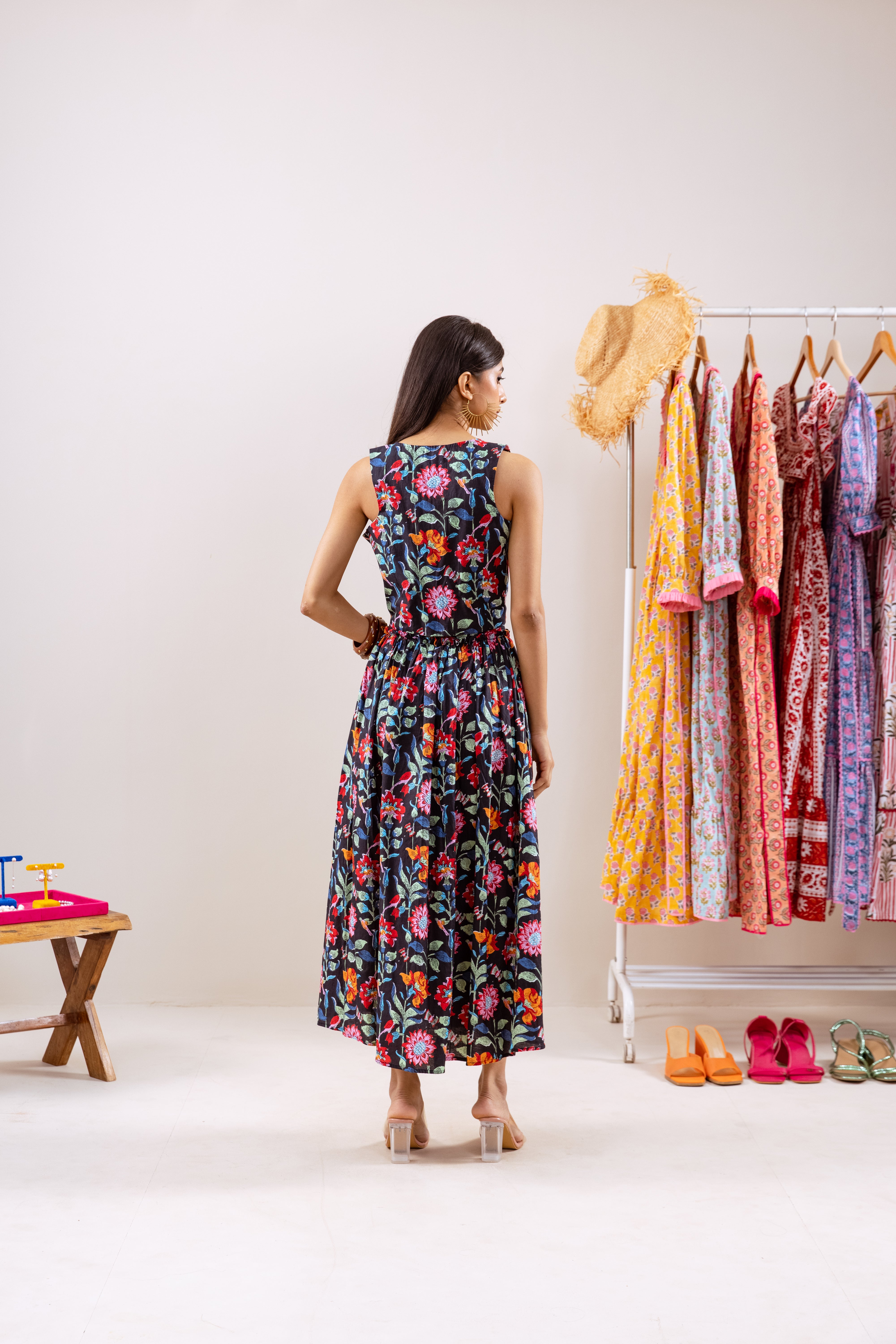 Black floral skirt  Co-ord set