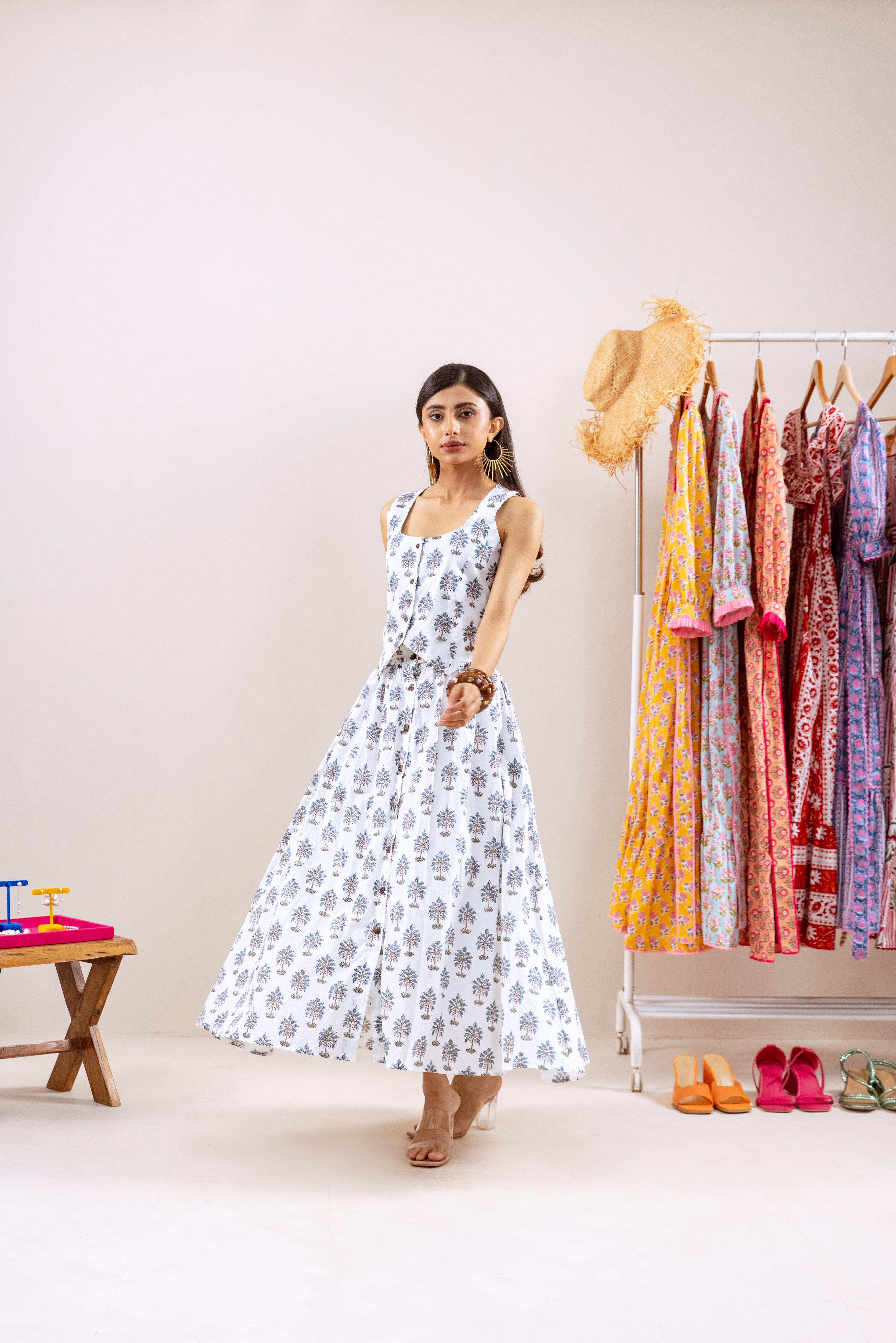 Coconut skirt coord set