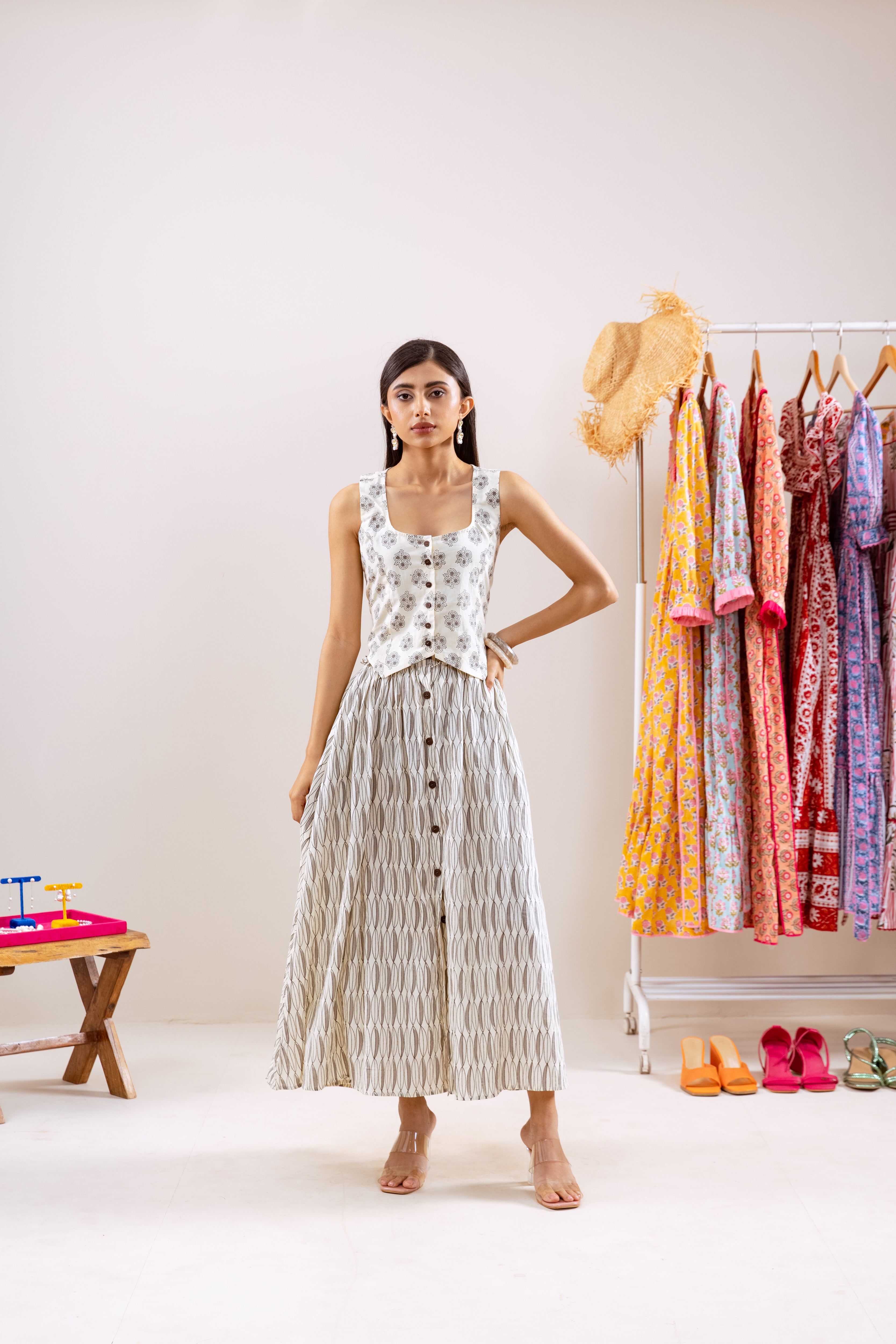 Grey black coord set