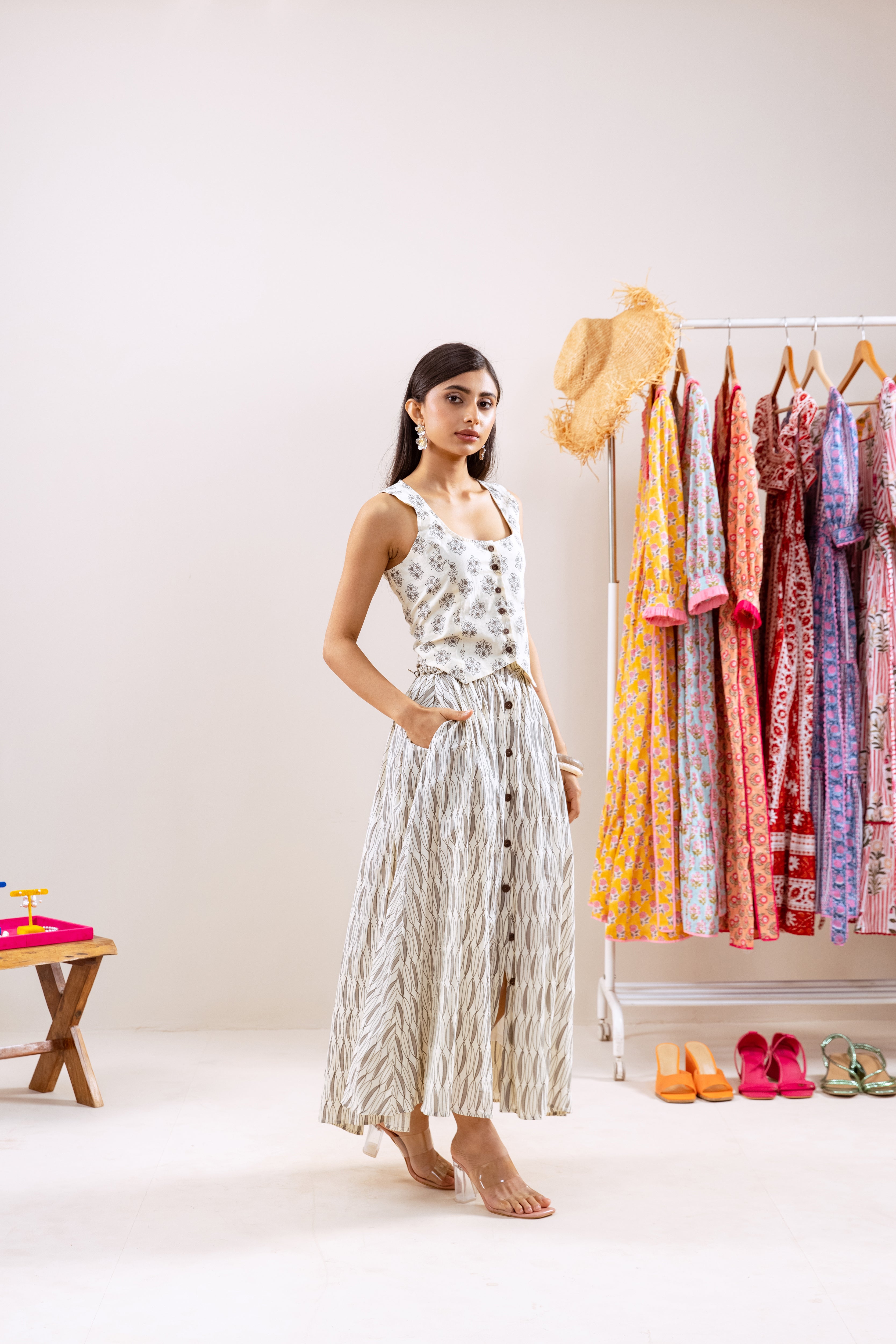 Grey black coord set