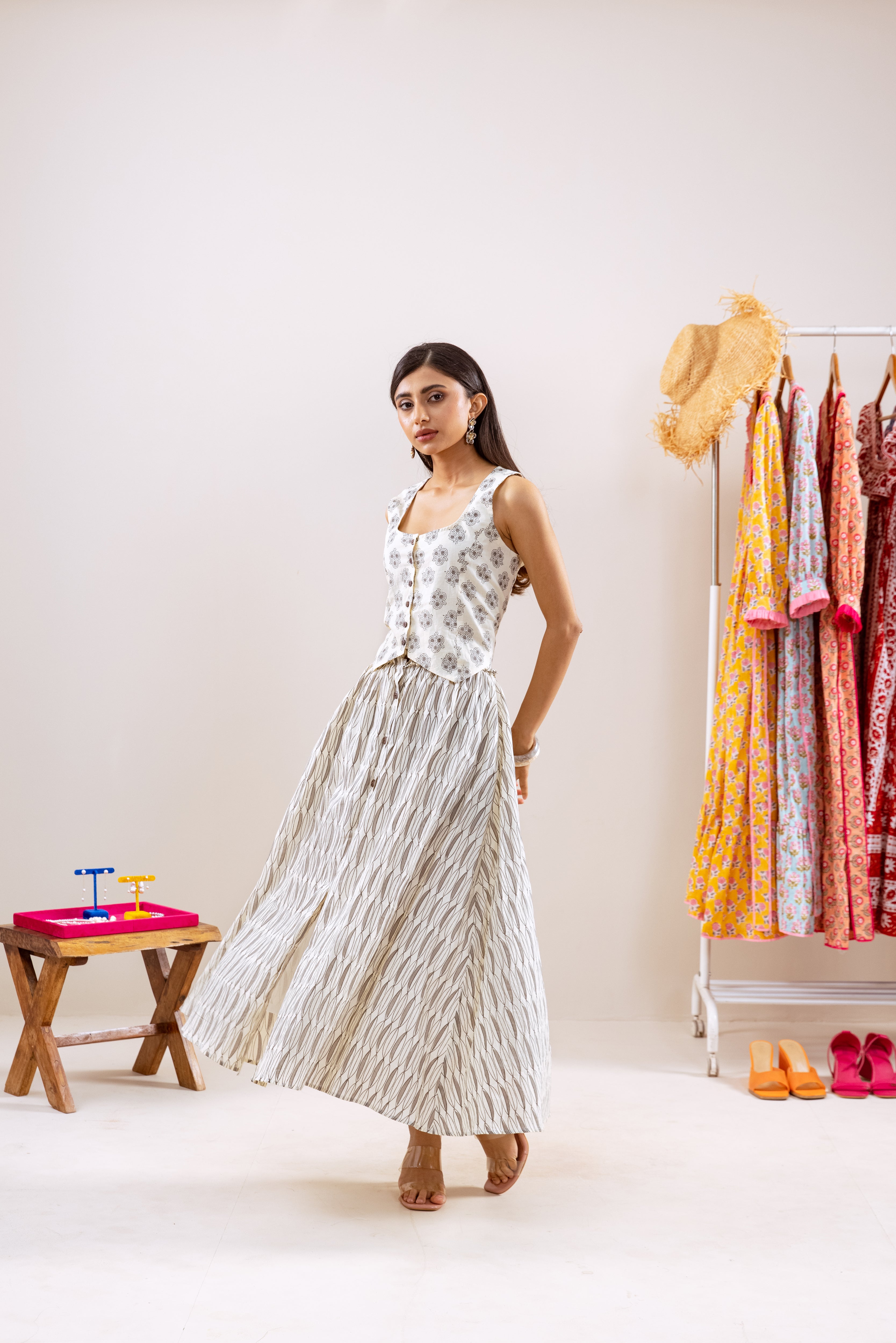 Grey black coord set