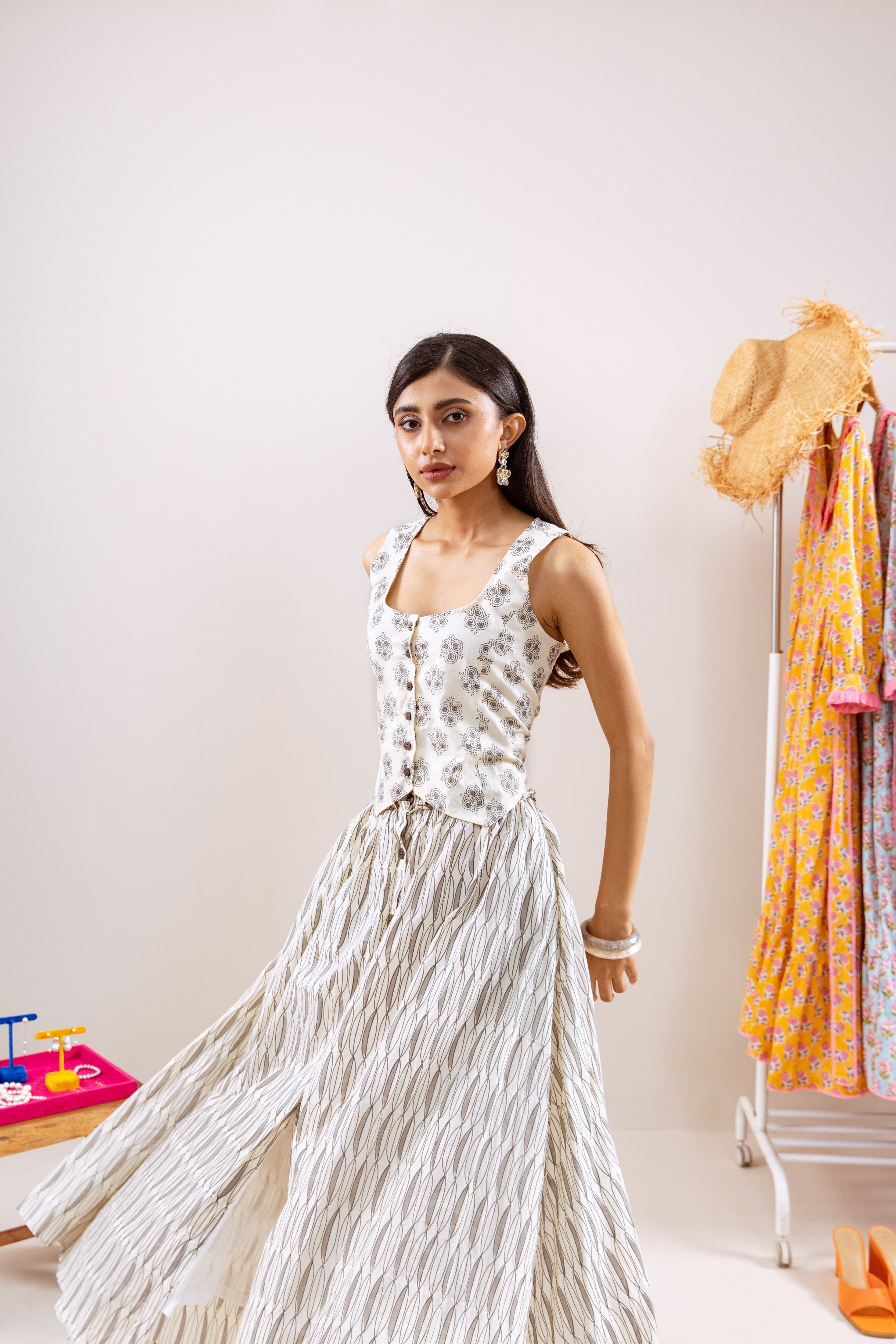 Grey black coord set