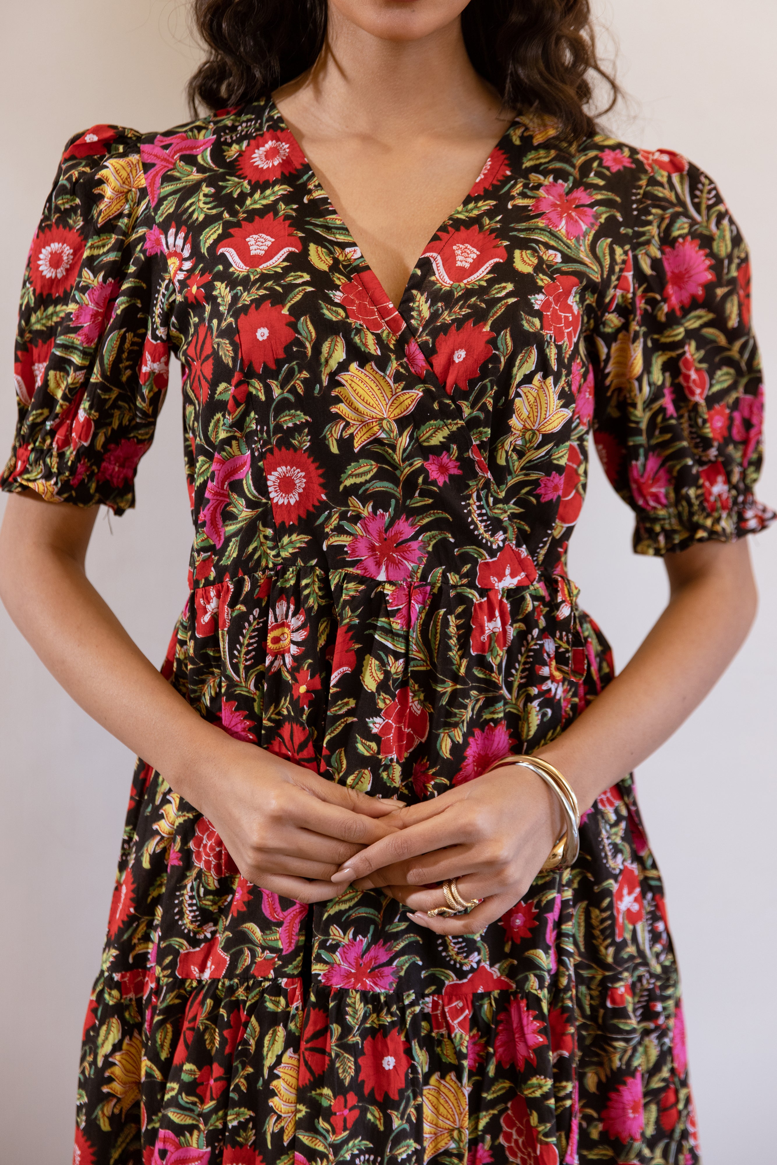 Bagh Wrap Black dress