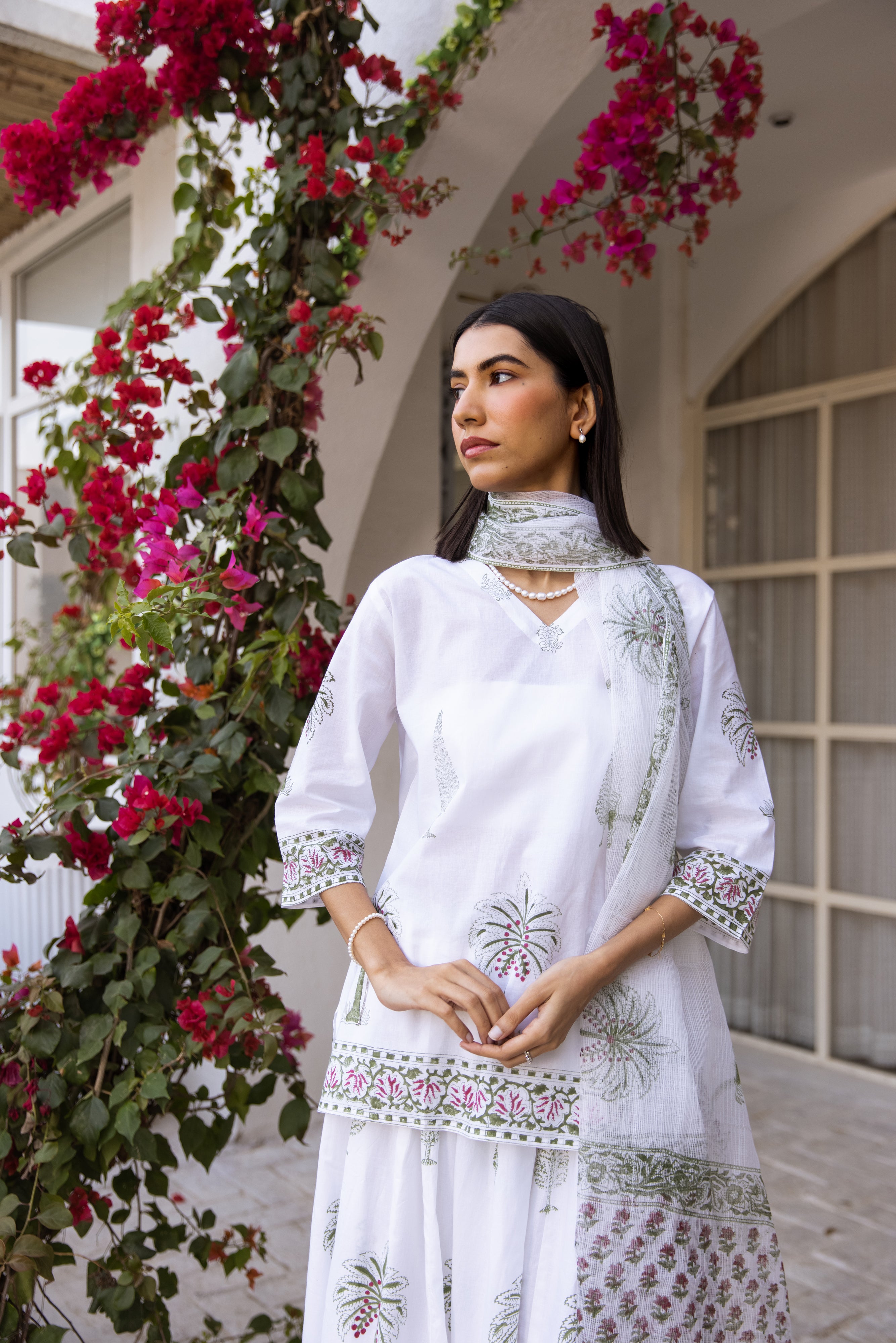 Picnic Palm Tree Short Kurta