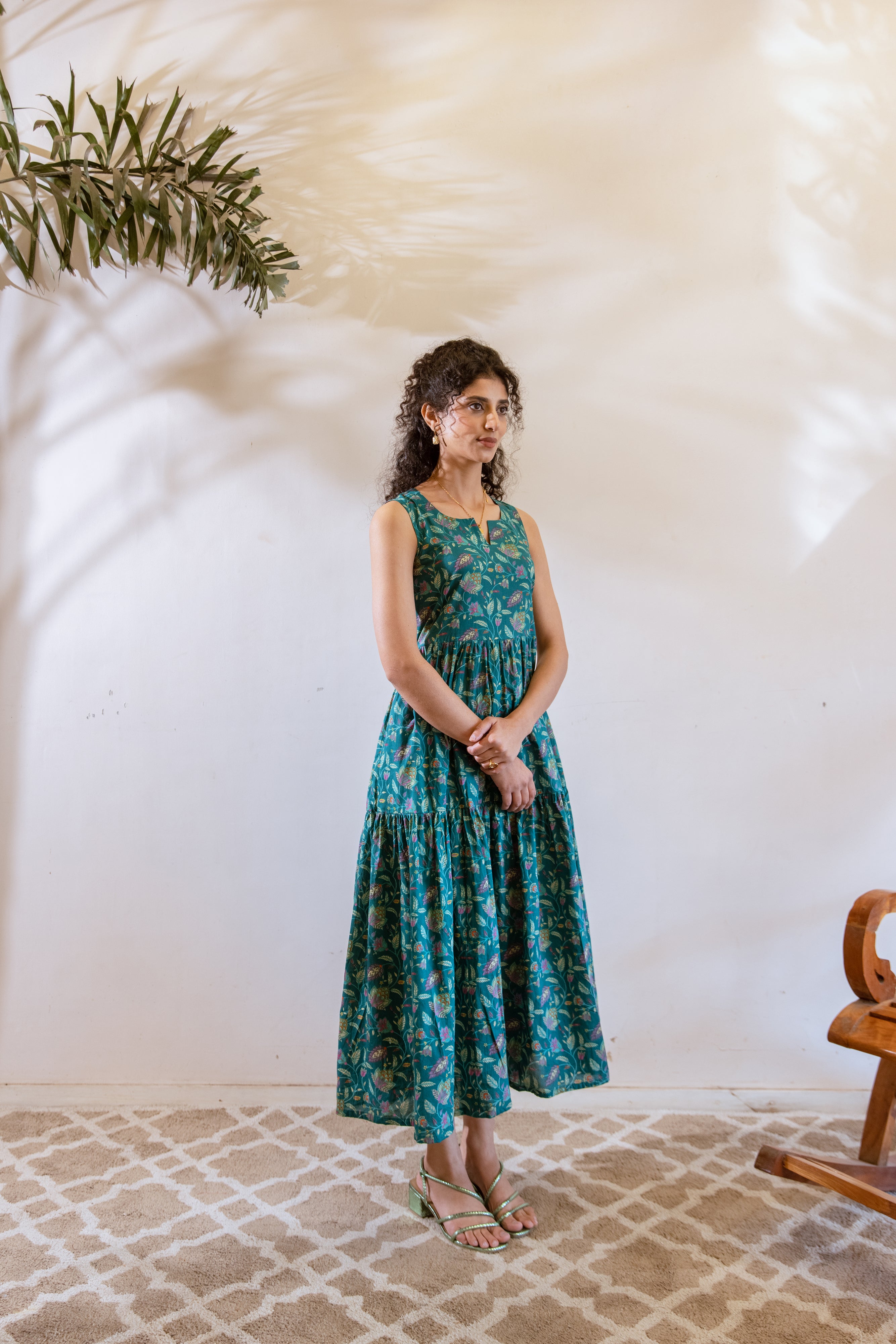 Bagh Green frill dress