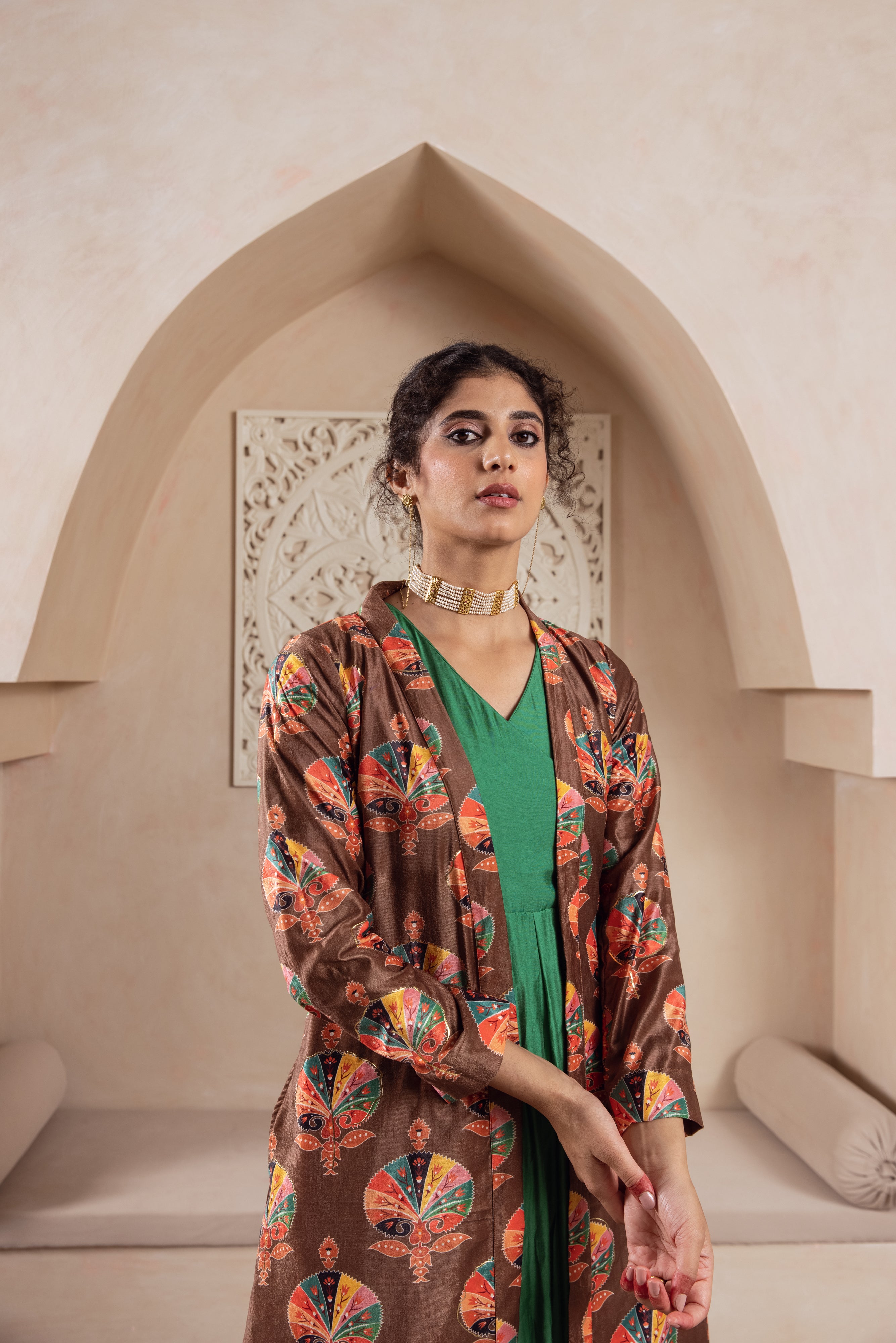 FIRGUN BROWN JACKET SET