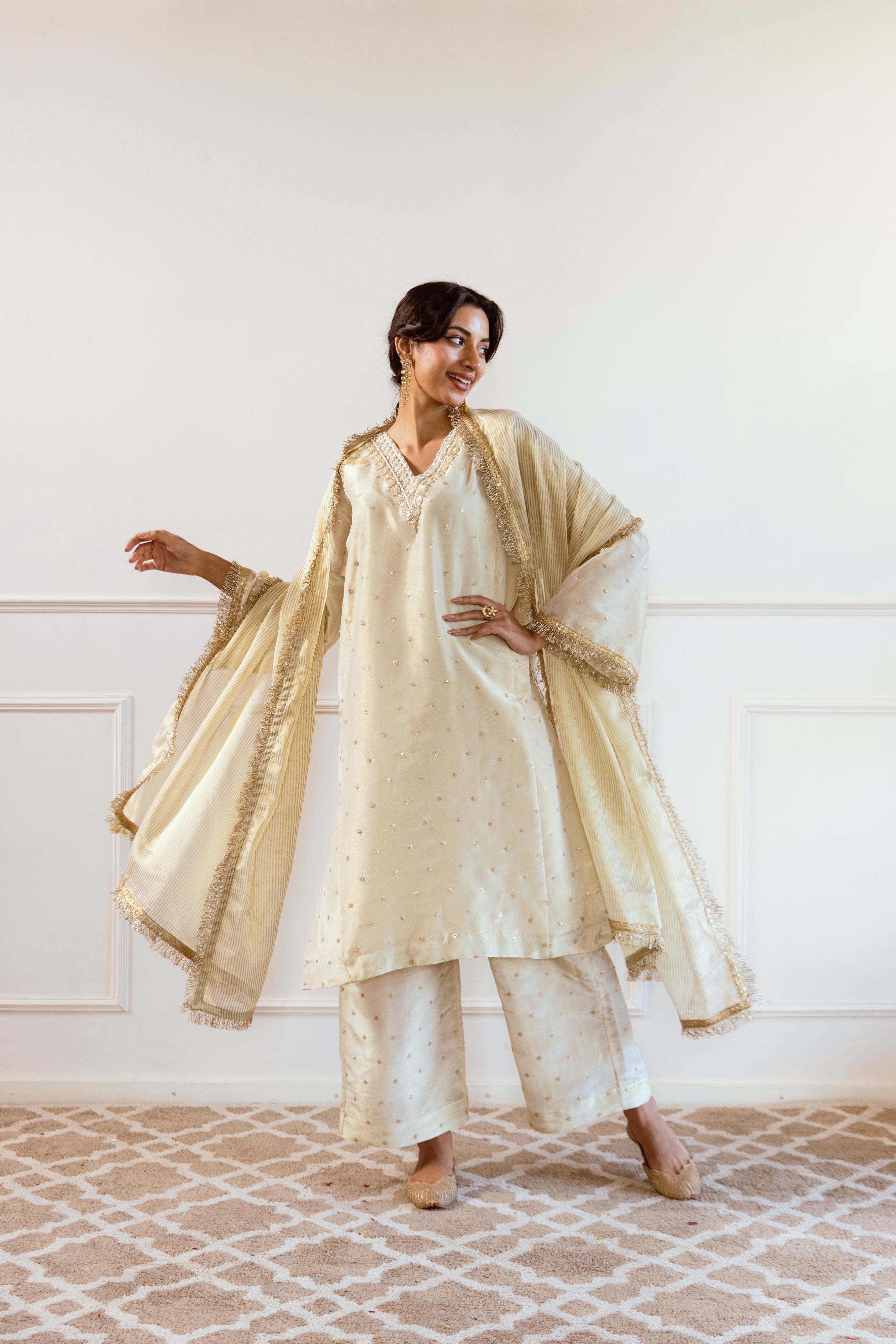 Salma Sitara Golden twin set