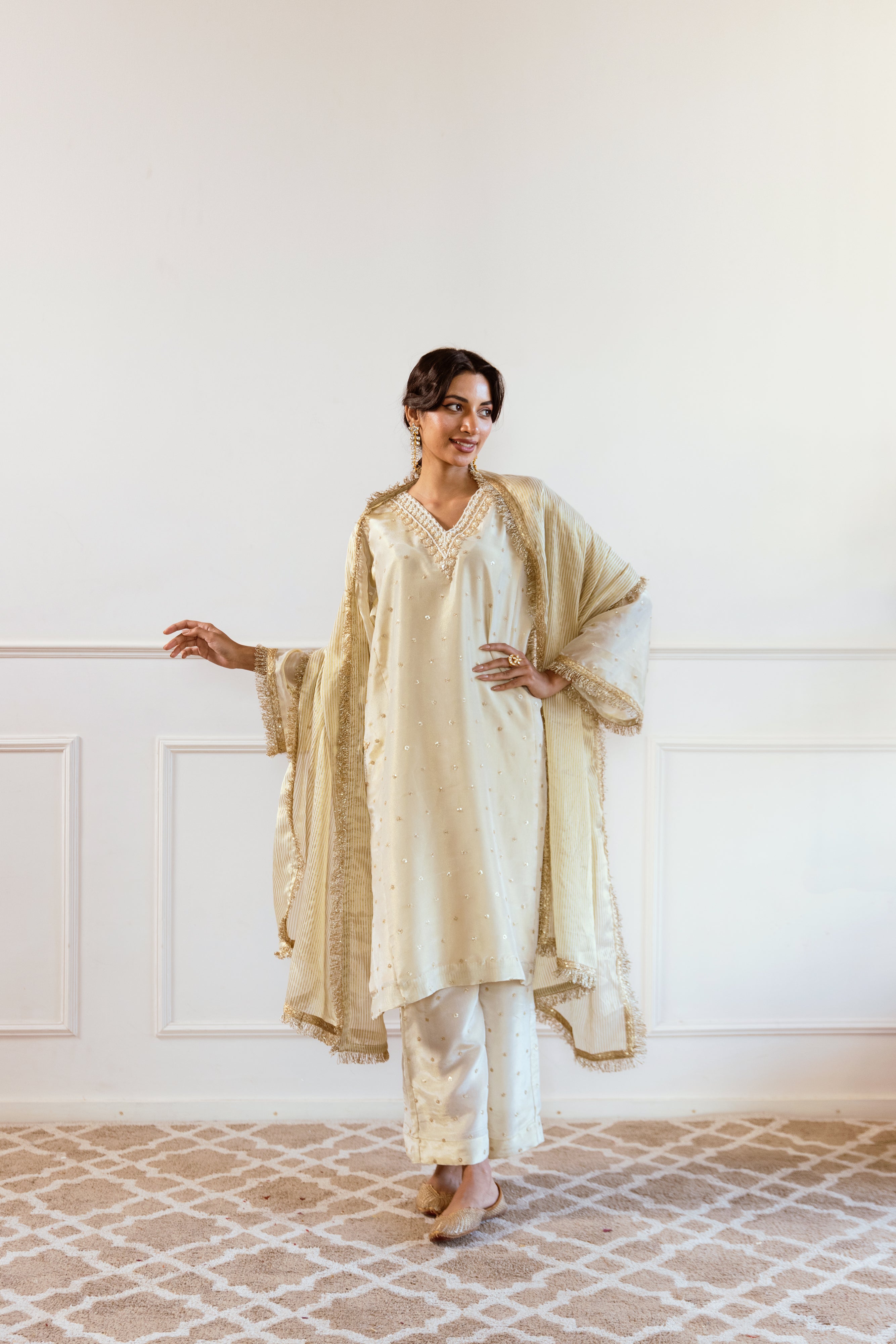 Salma Sitara Golden twin set