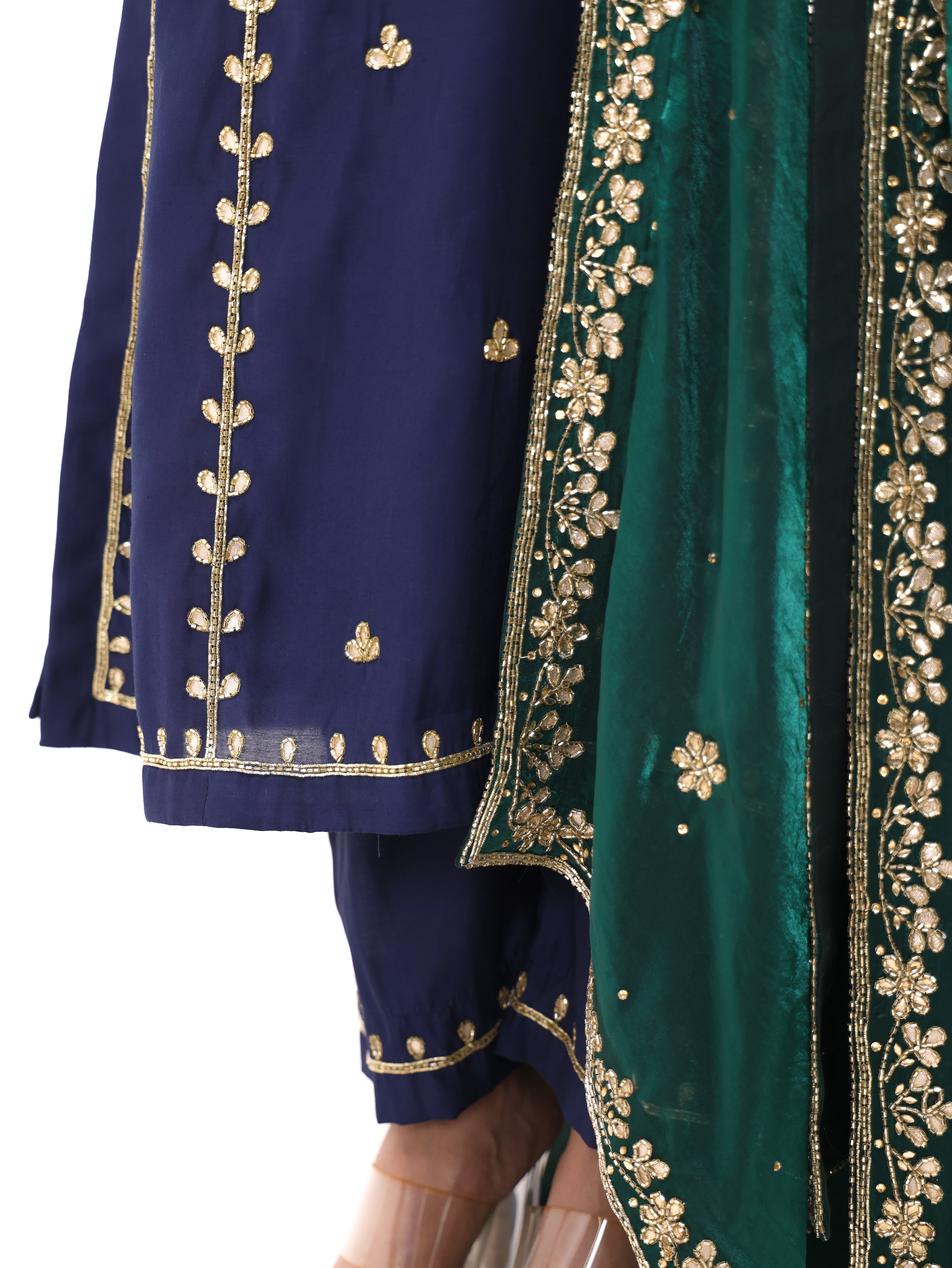 Falak Navy Blue Kurta Set