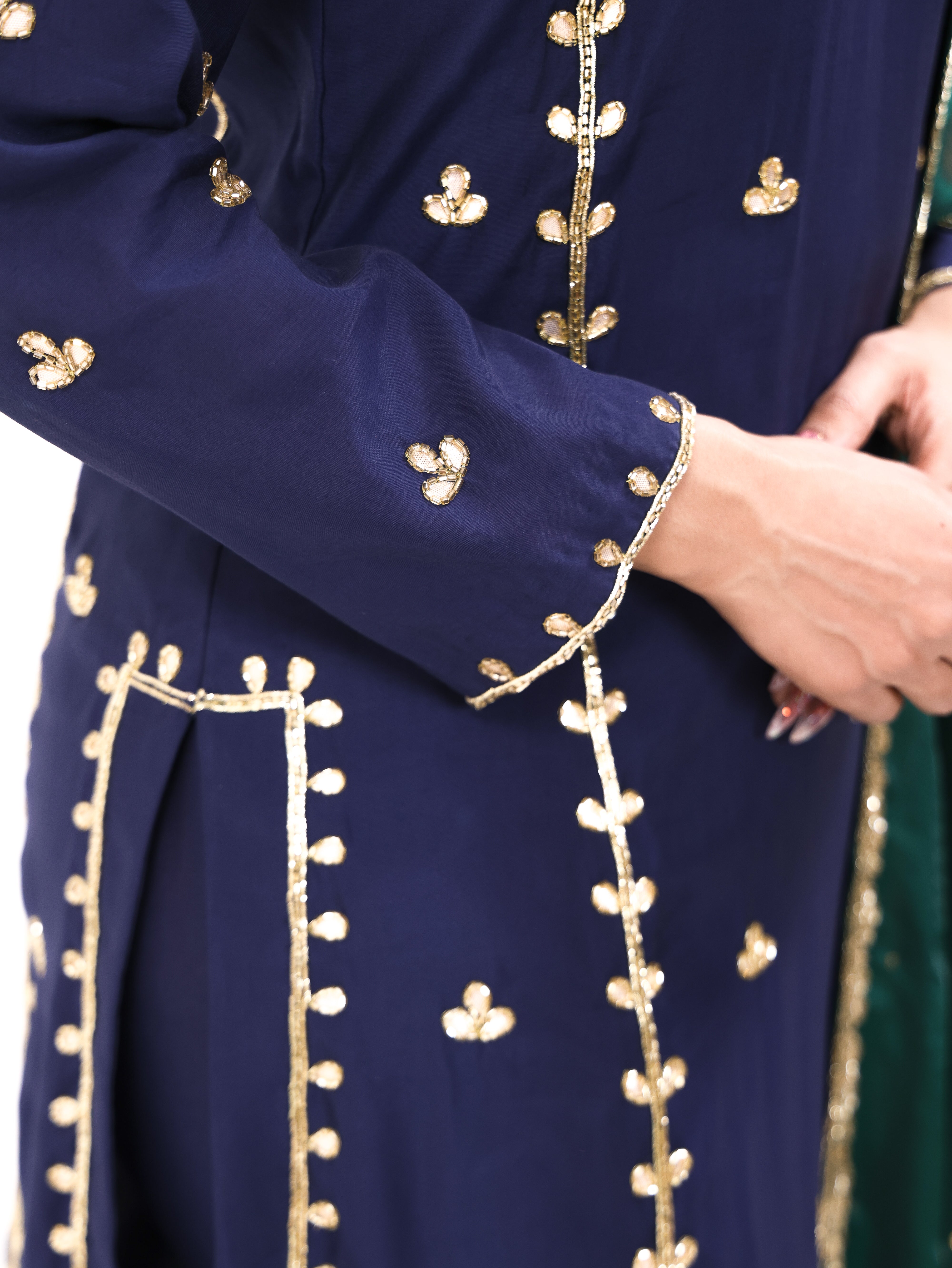 Falak Navy Blue Kurta Set