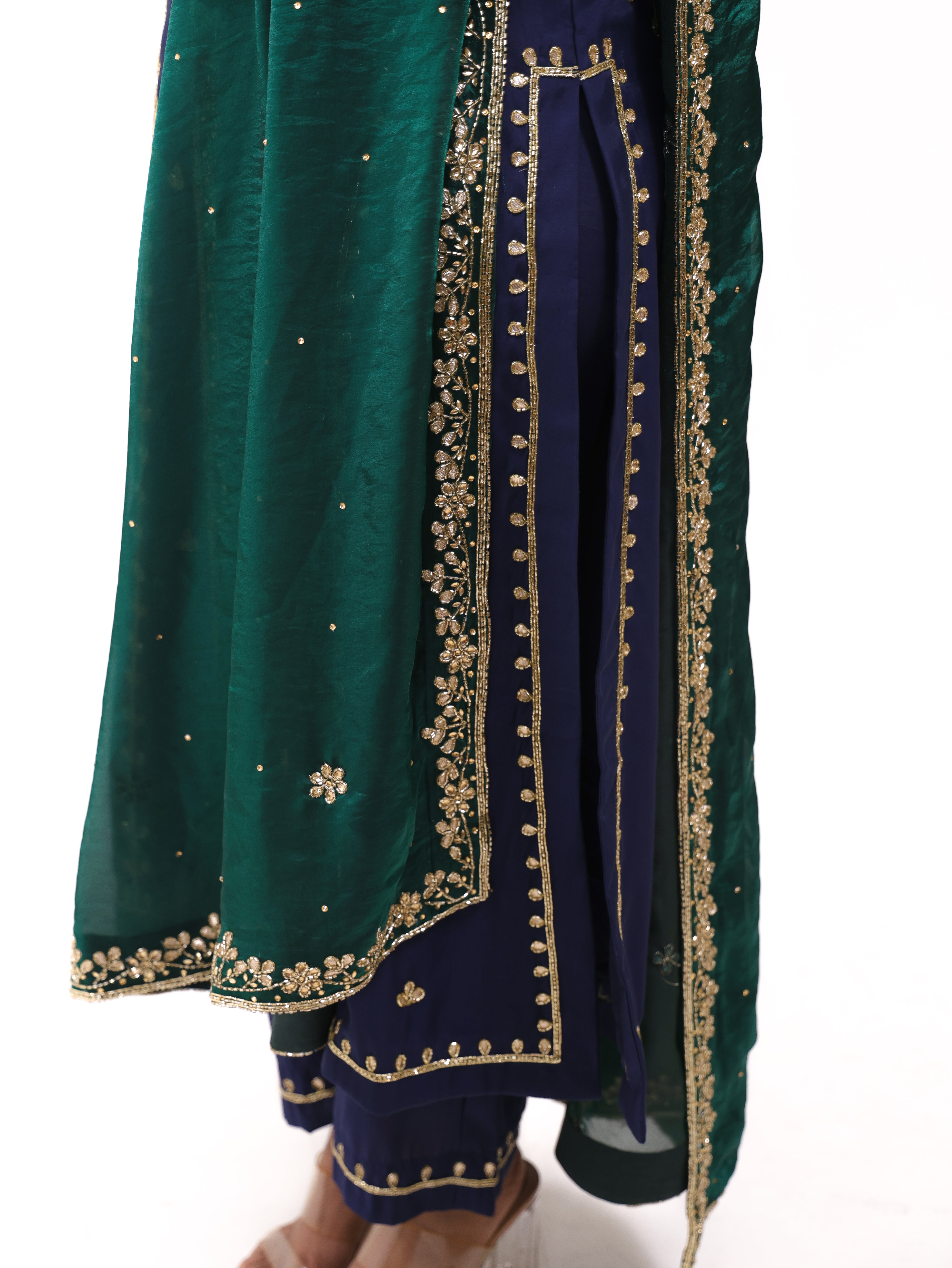 Falak Navy Blue Kurta Set