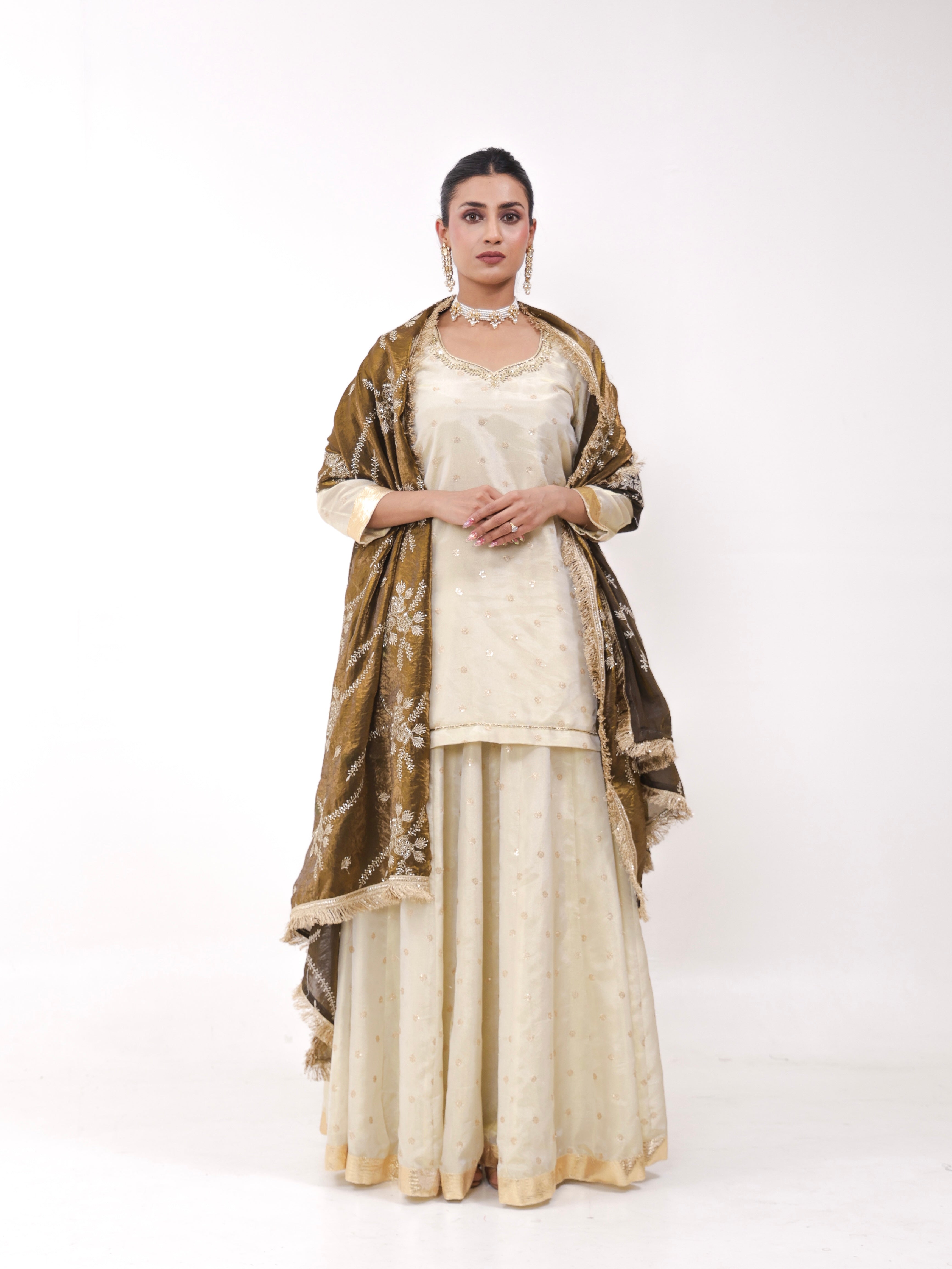 Falak Golden lehenga set