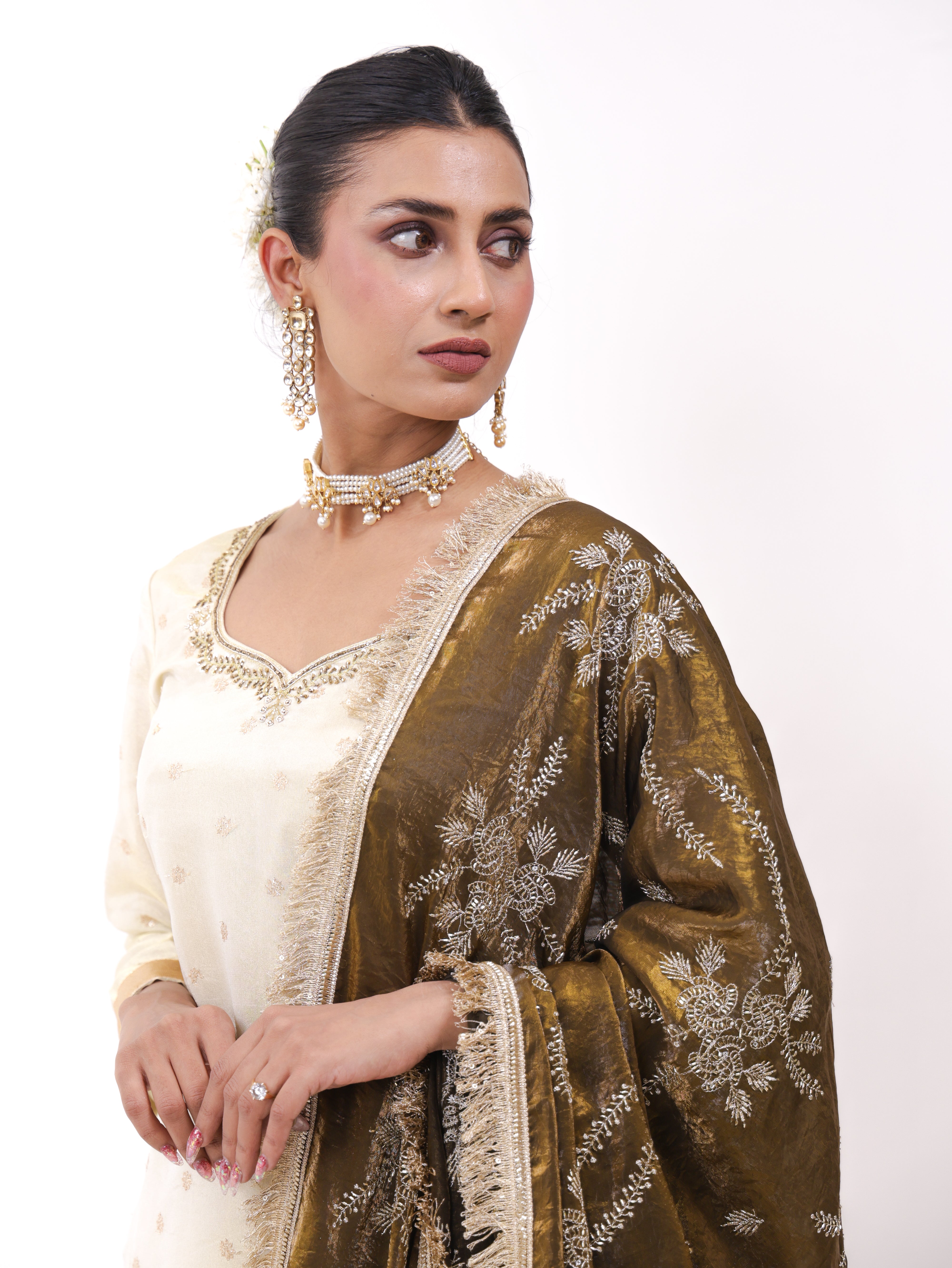 Falak Golden lehenga set