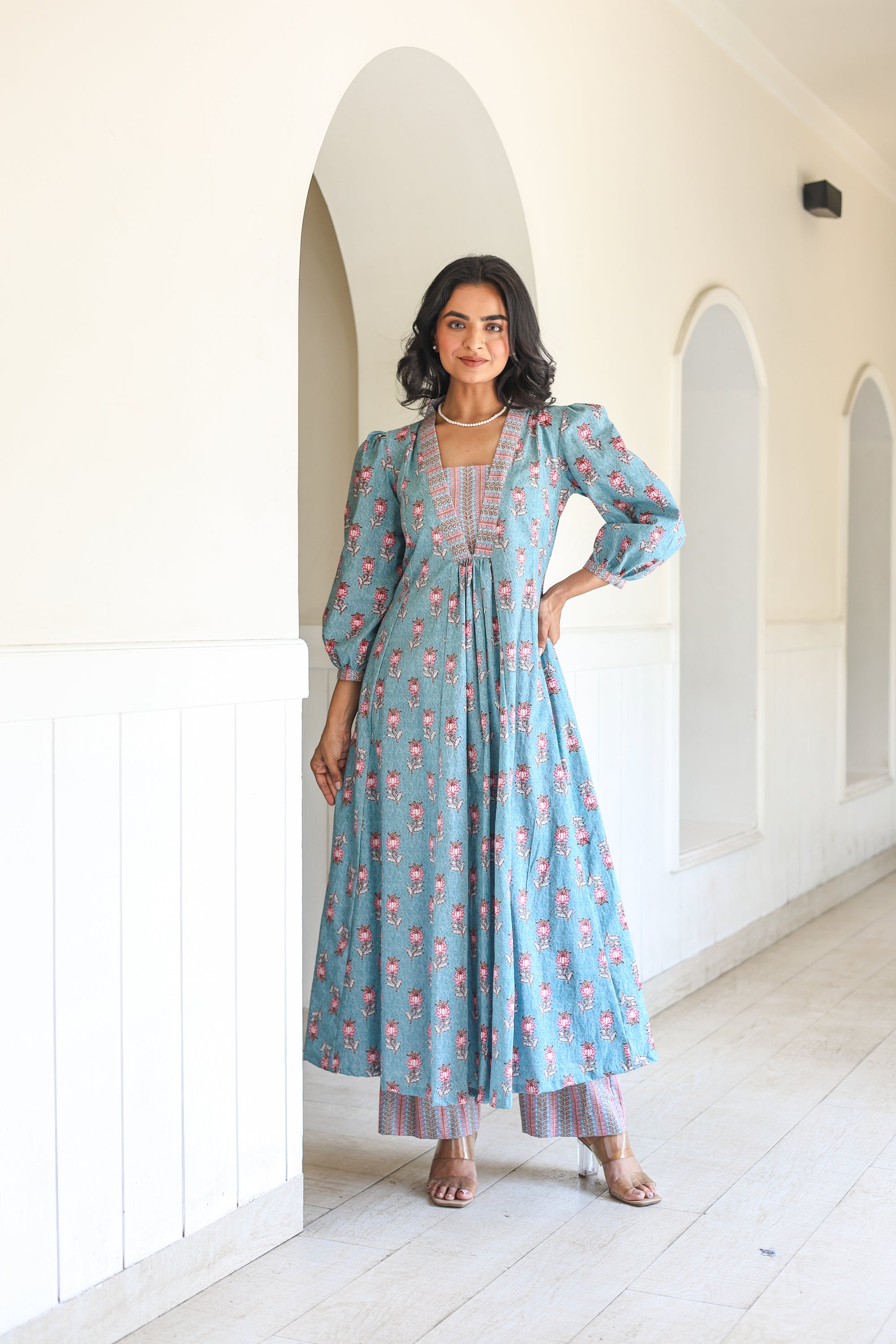 Light blue Ethnic Set