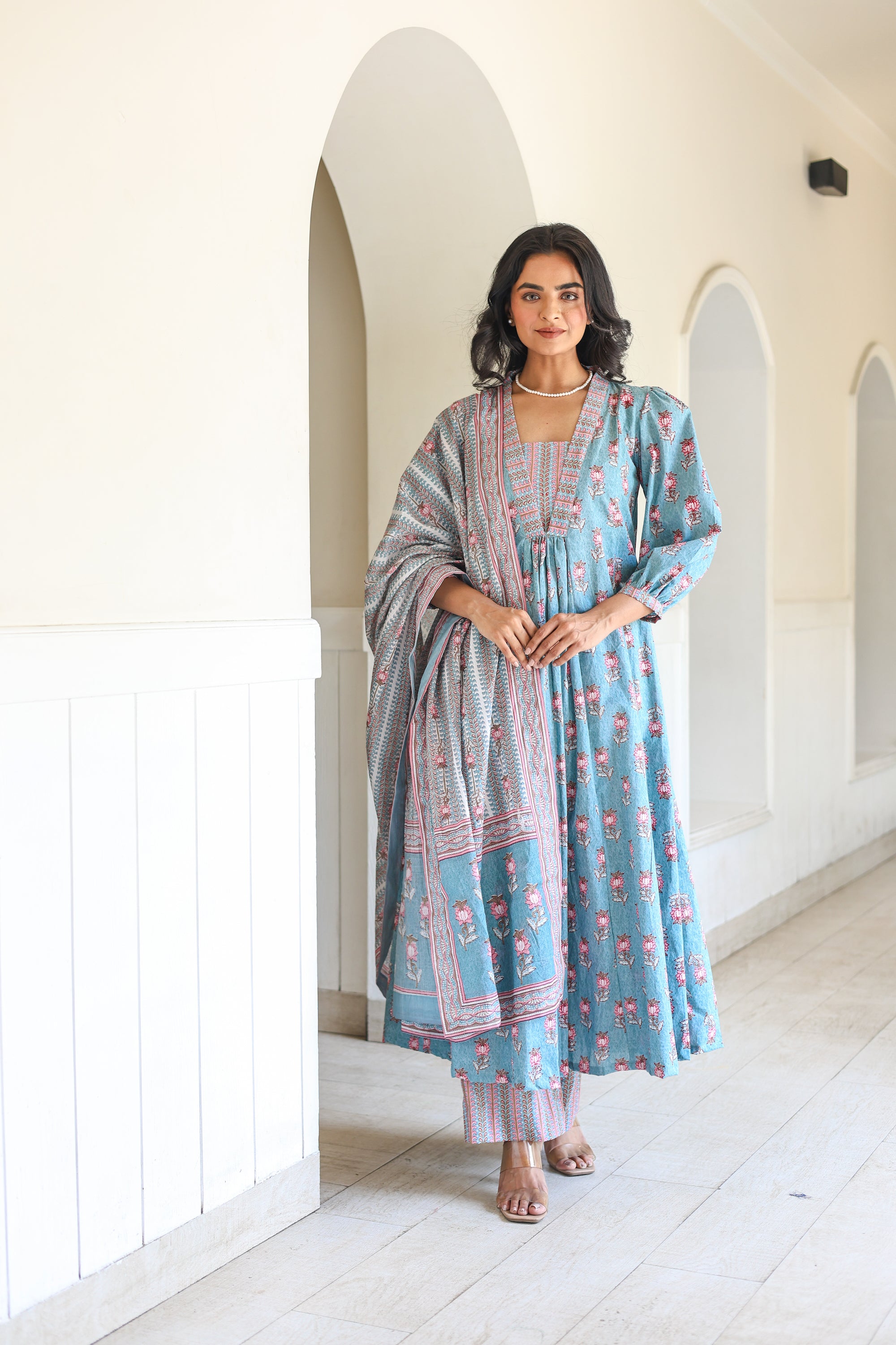 Light blue Ethnic Set