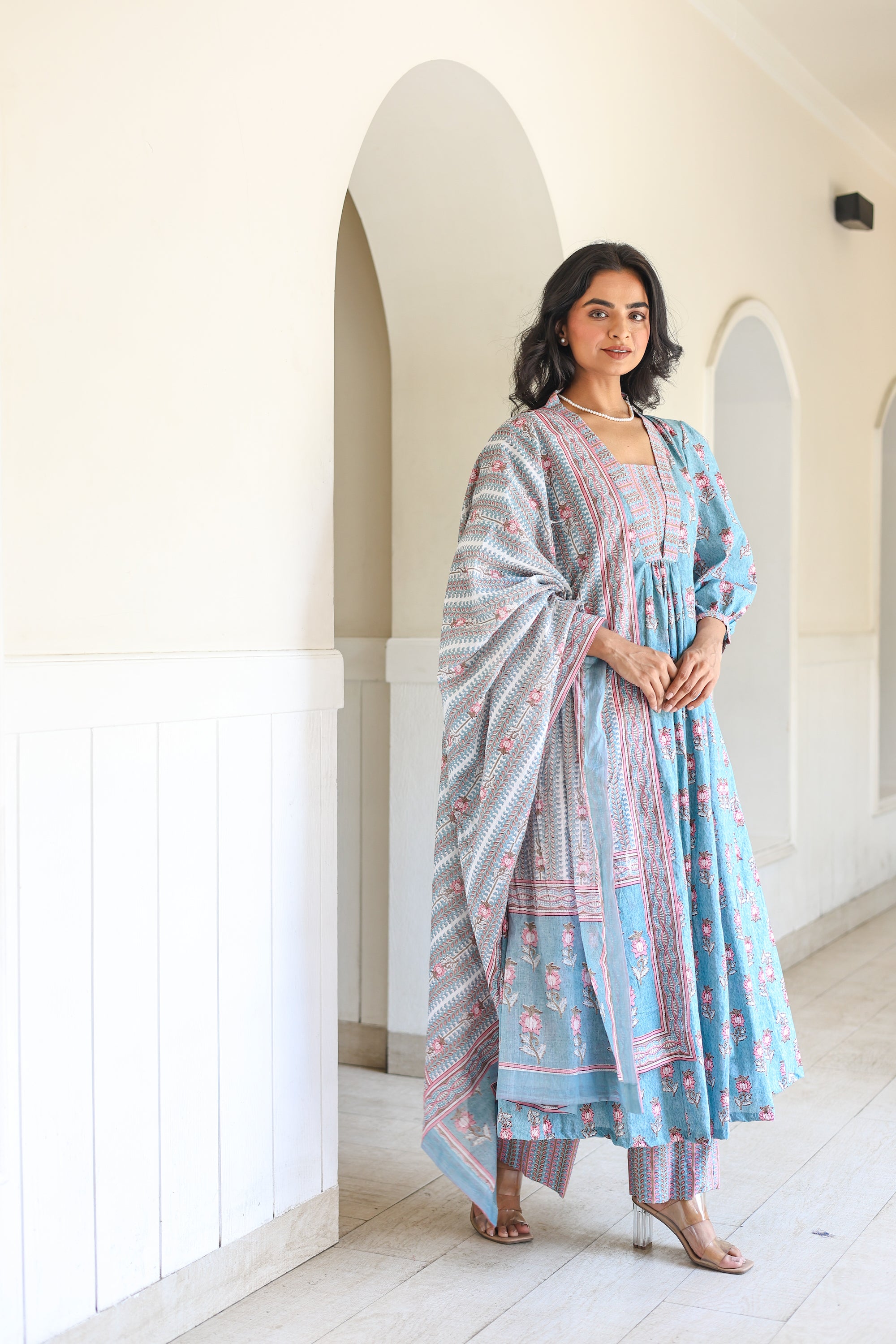 Light blue Ethnic Set
