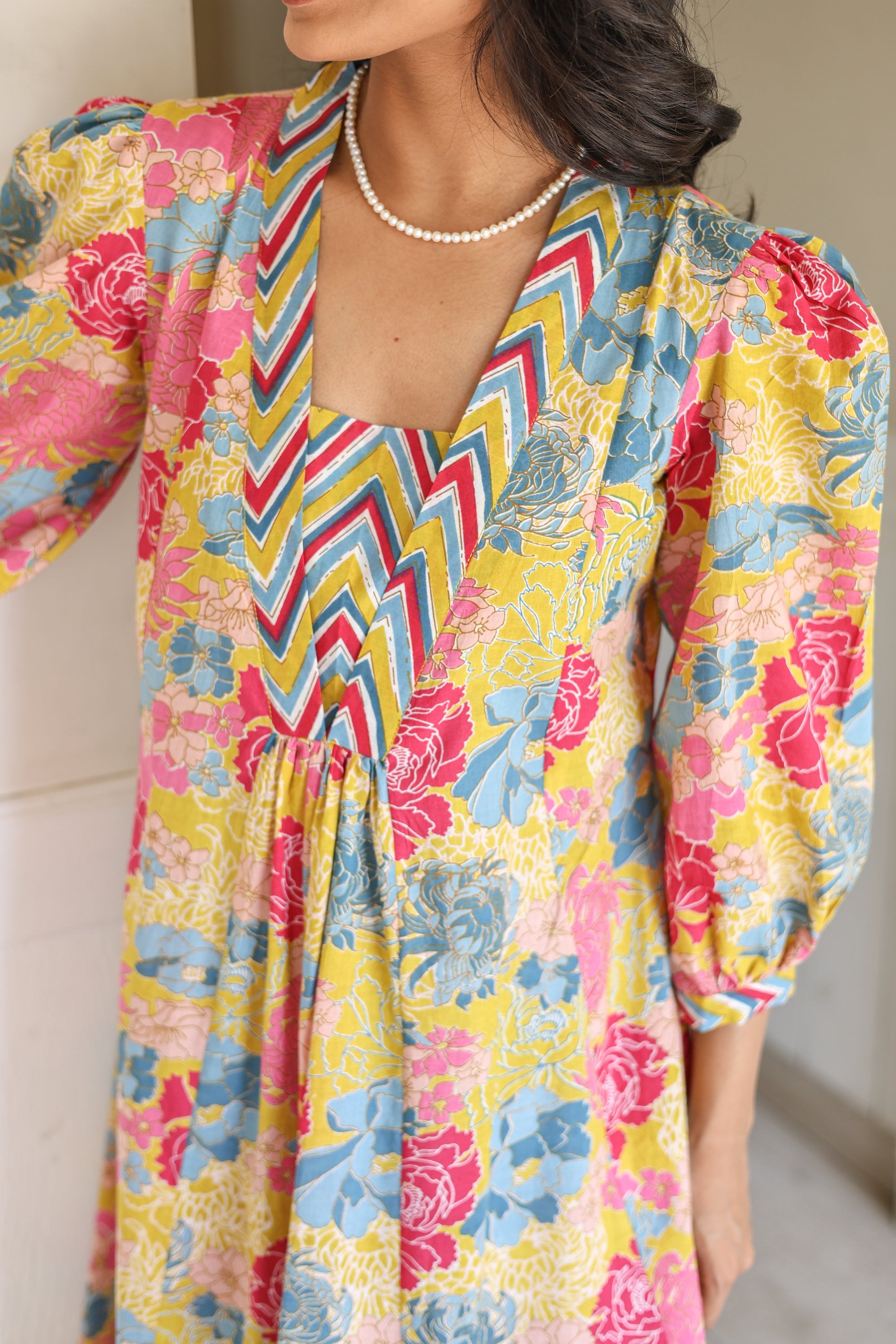 Multicolour floral Suit Set