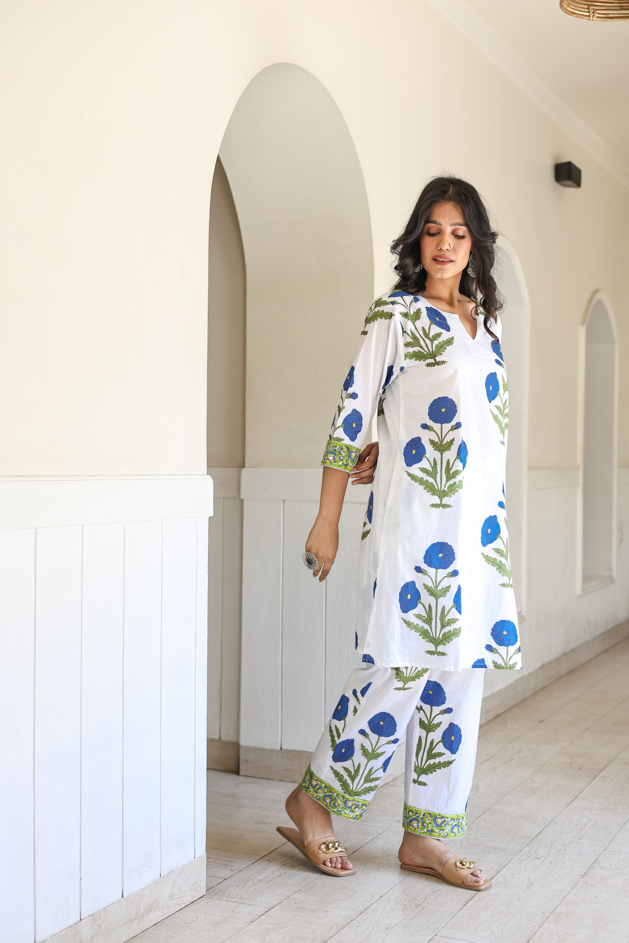 Blue Mughal Twin Set