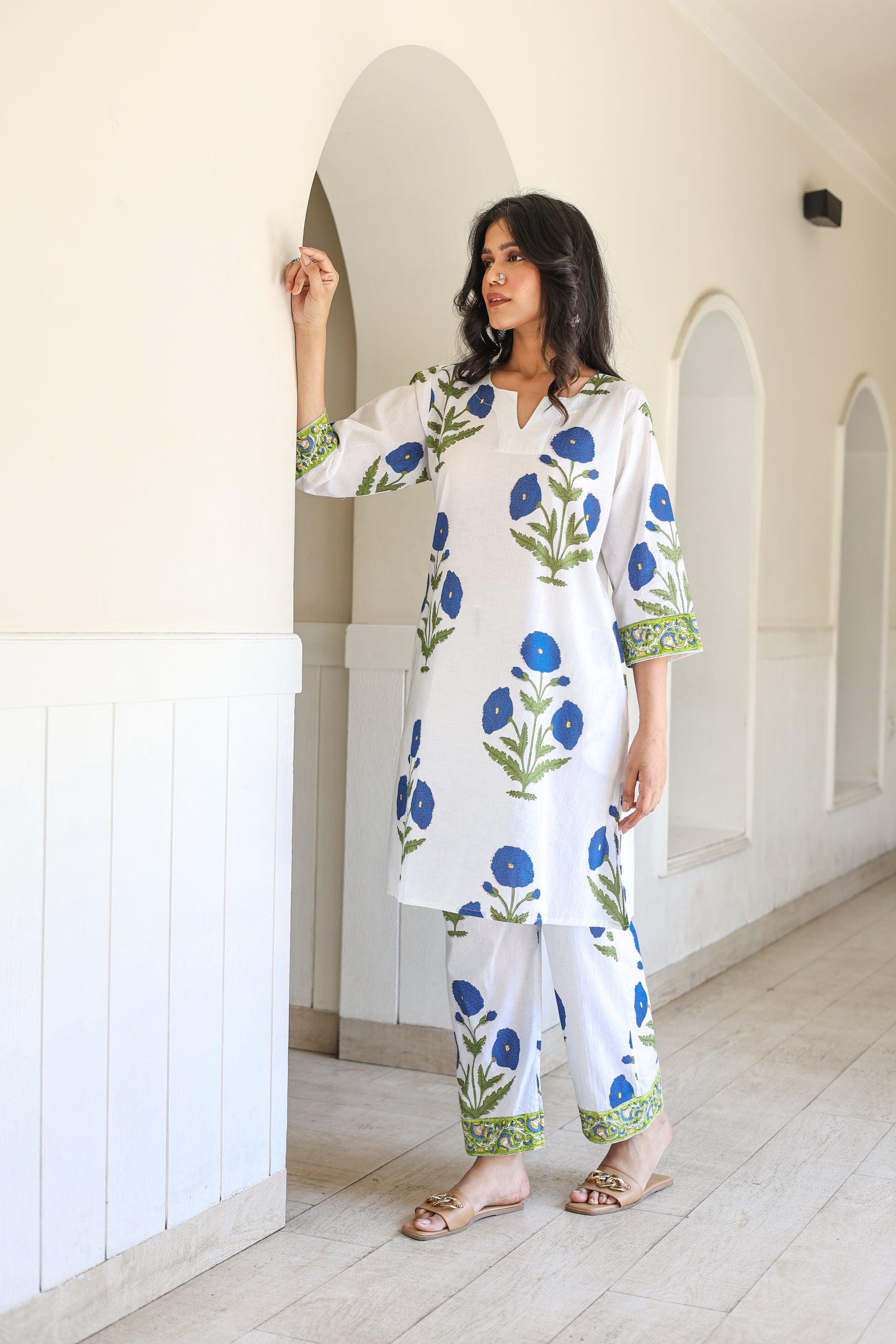 Blue Mughal Twin Set