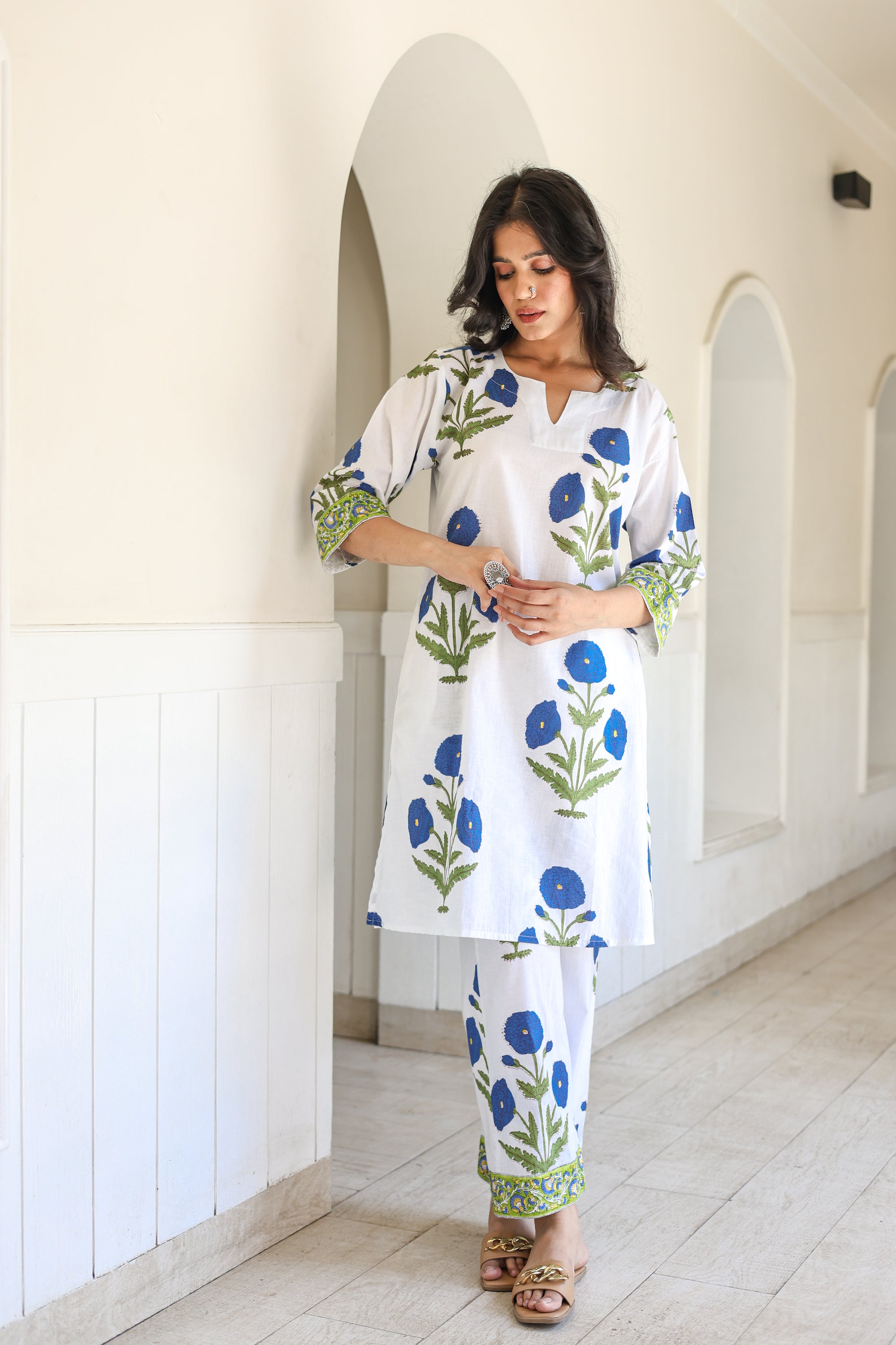 Blue Mughal Twin Set