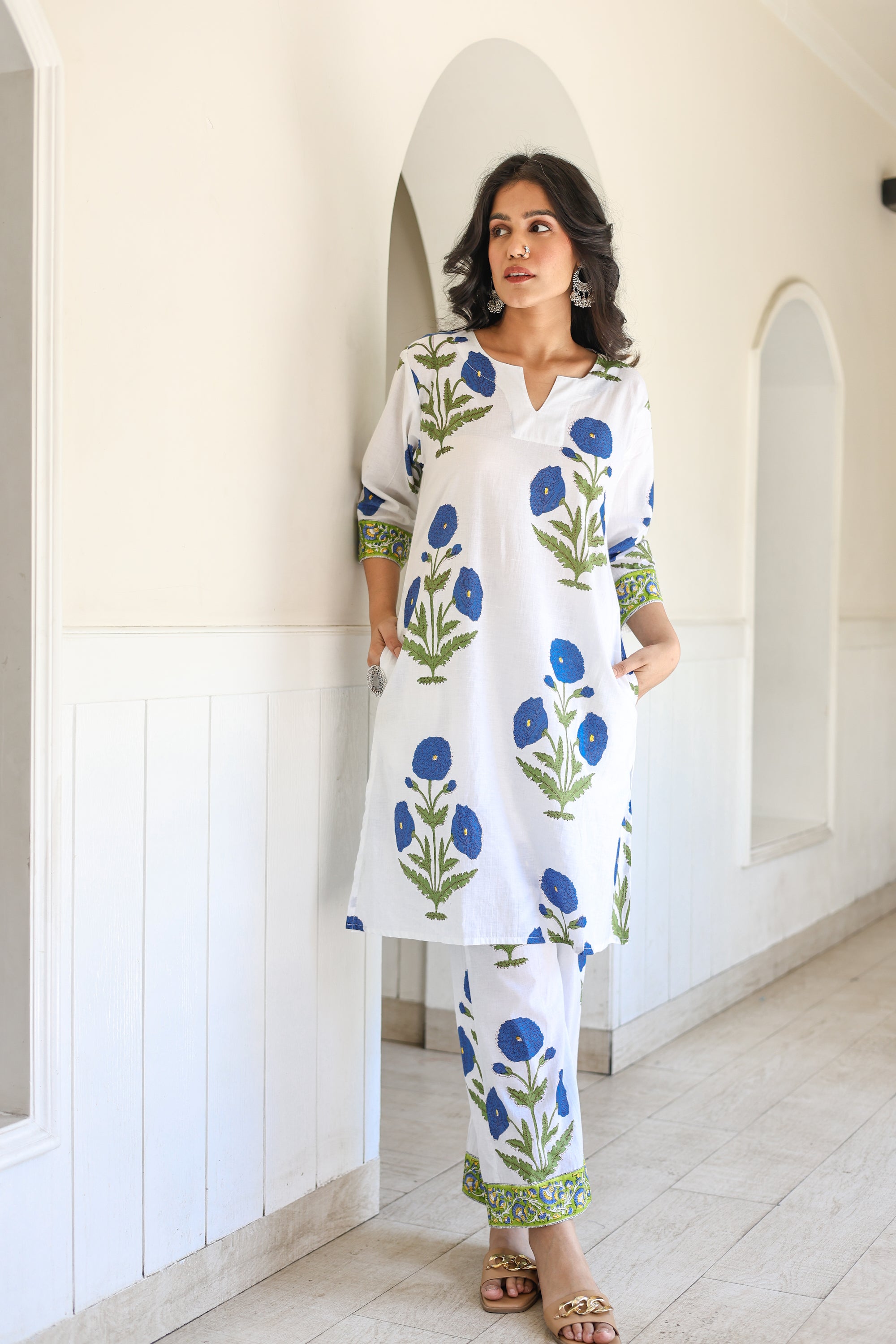 Blue Mughal Twin Set