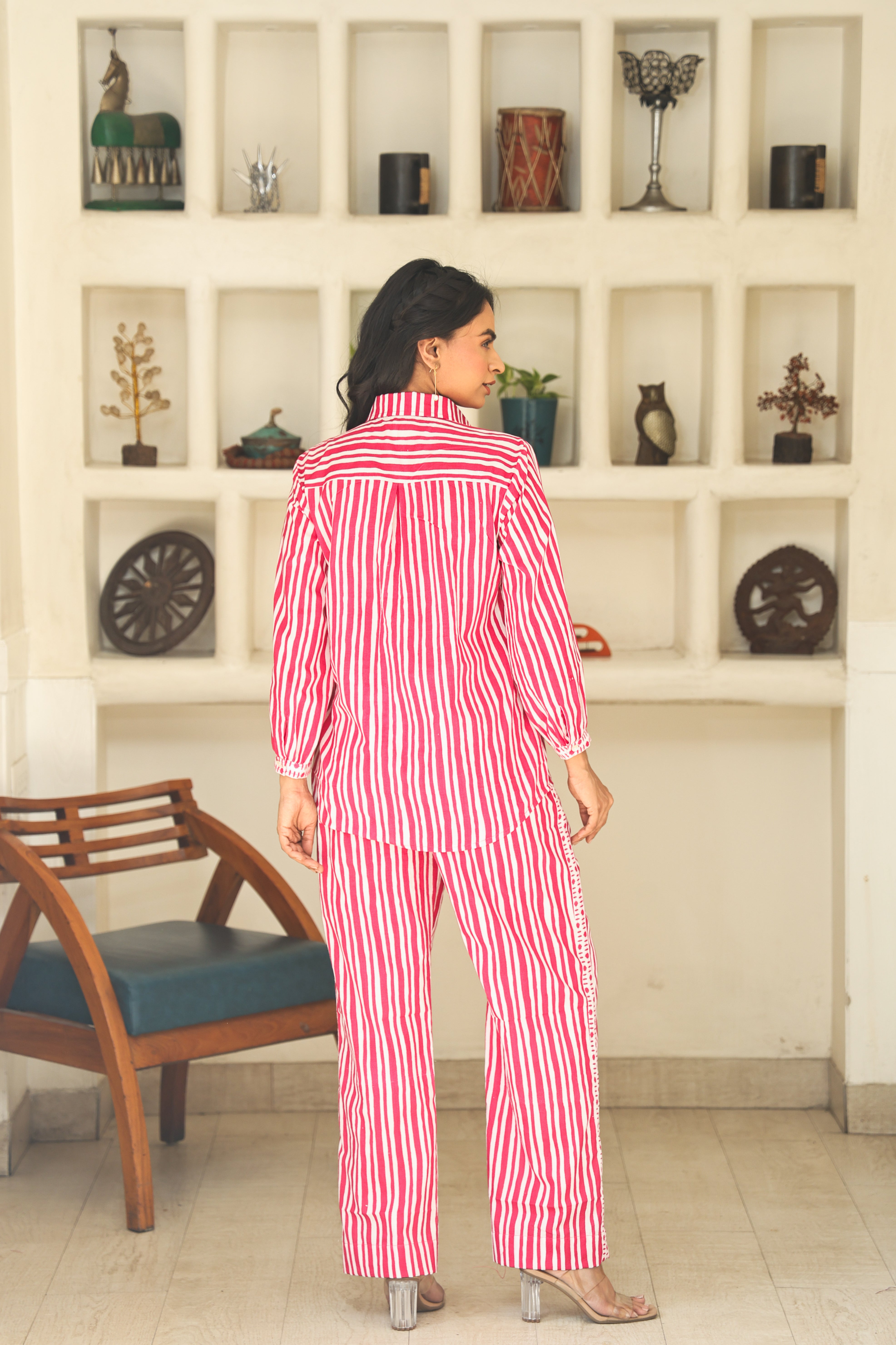 PINK STRIPE CO-ORD SET