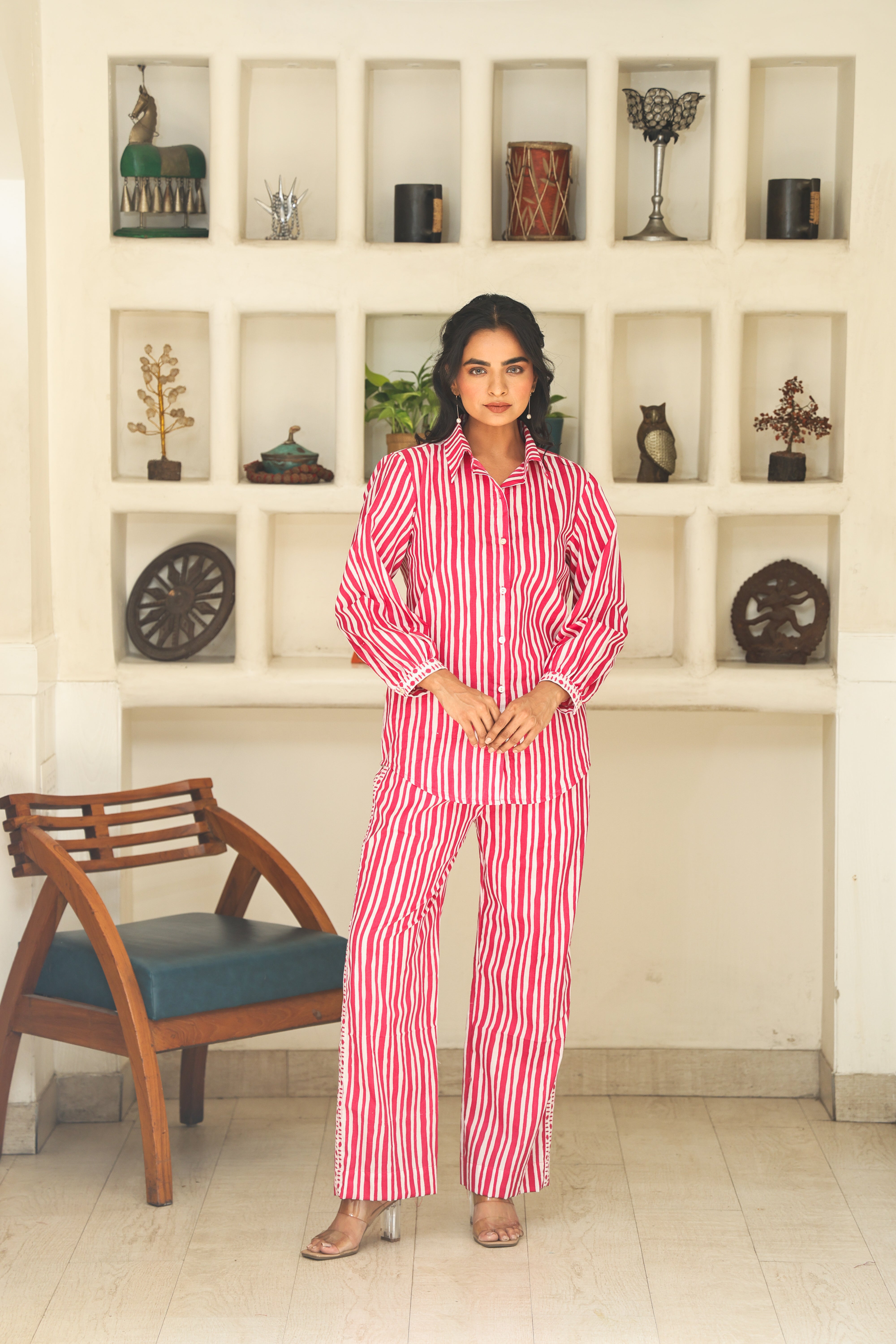 PINK STRIPE CO-ORD SET