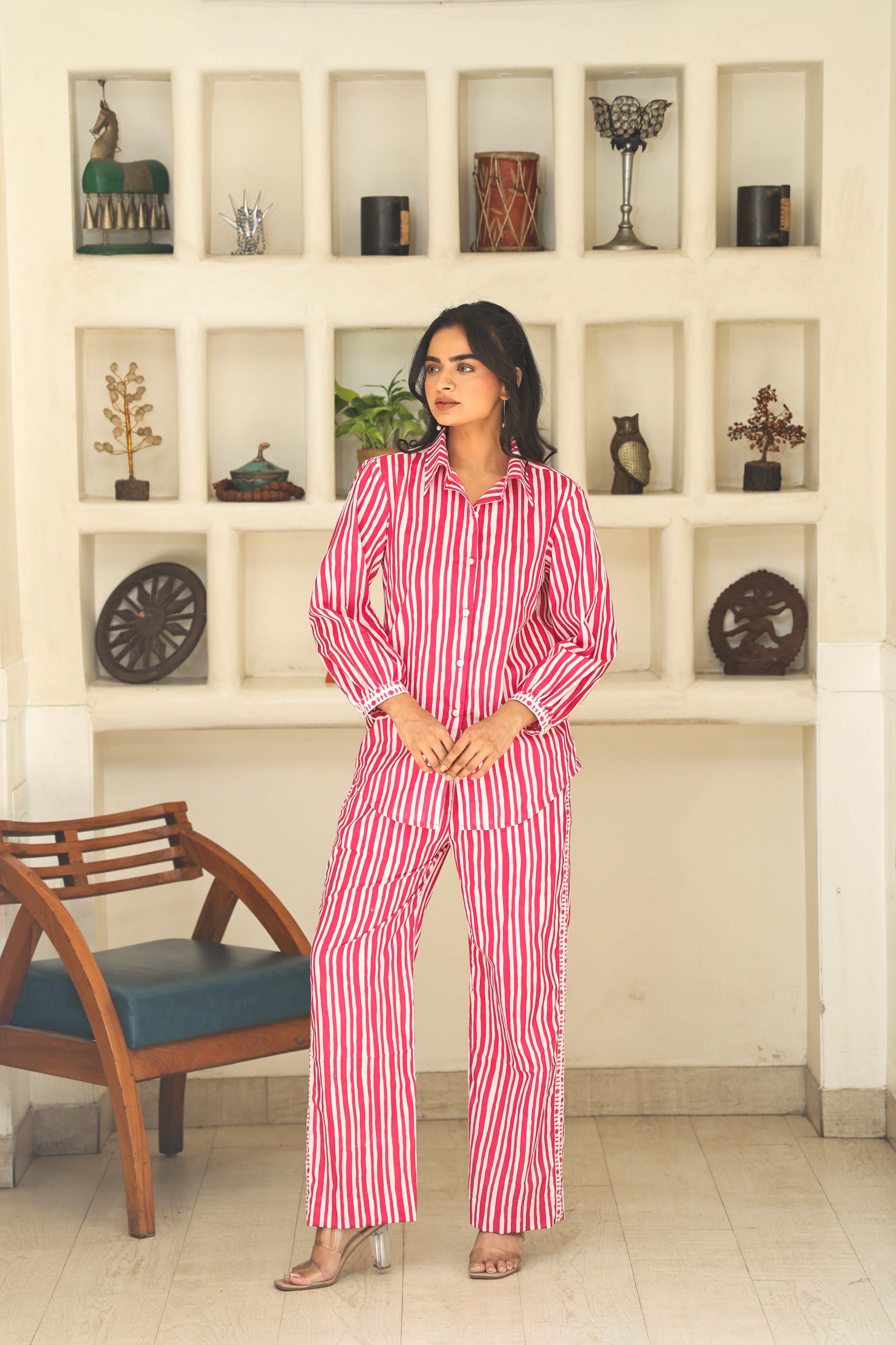 PINK STRIPE CO-ORD SET