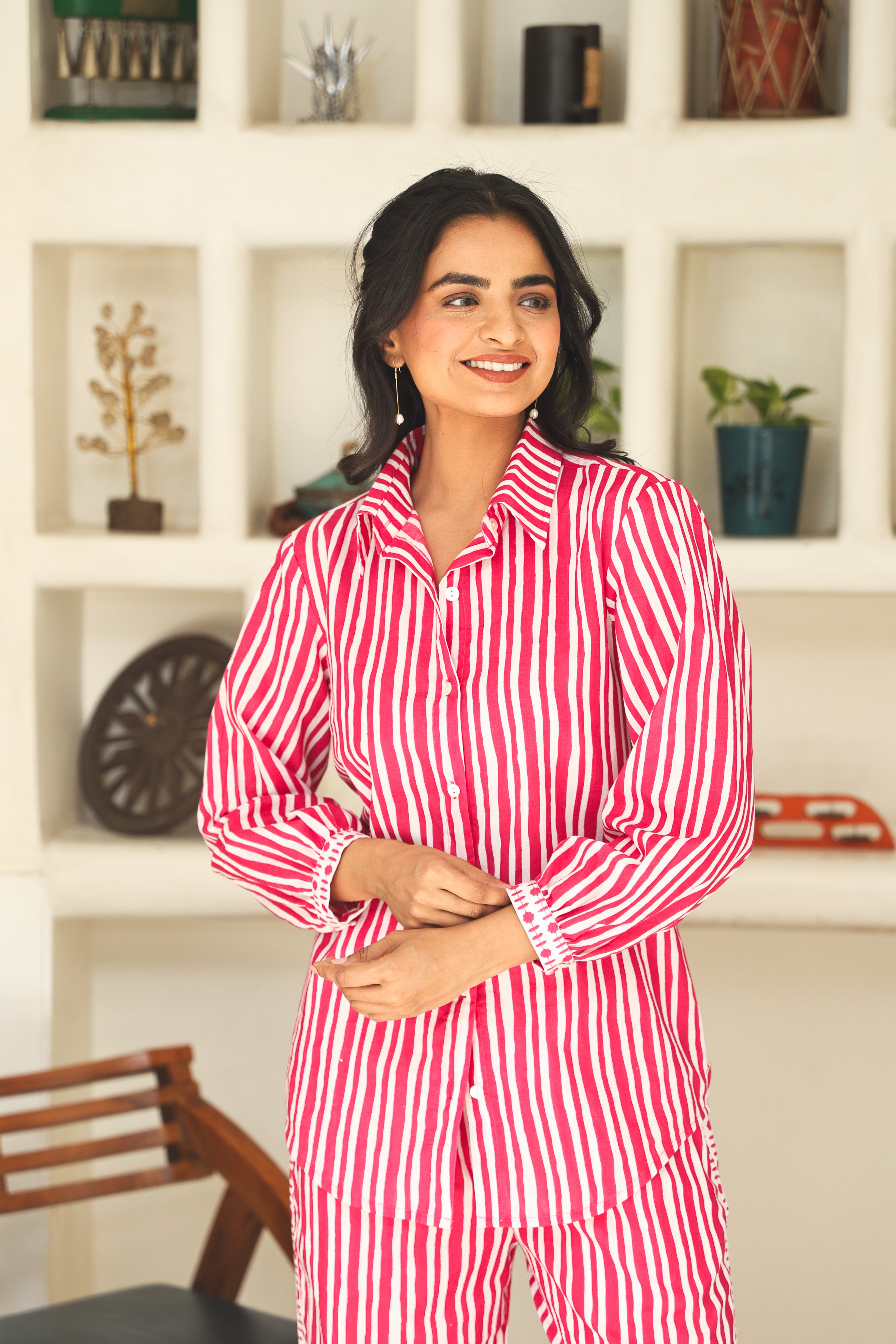 PINK STRIPE CO-ORD SET