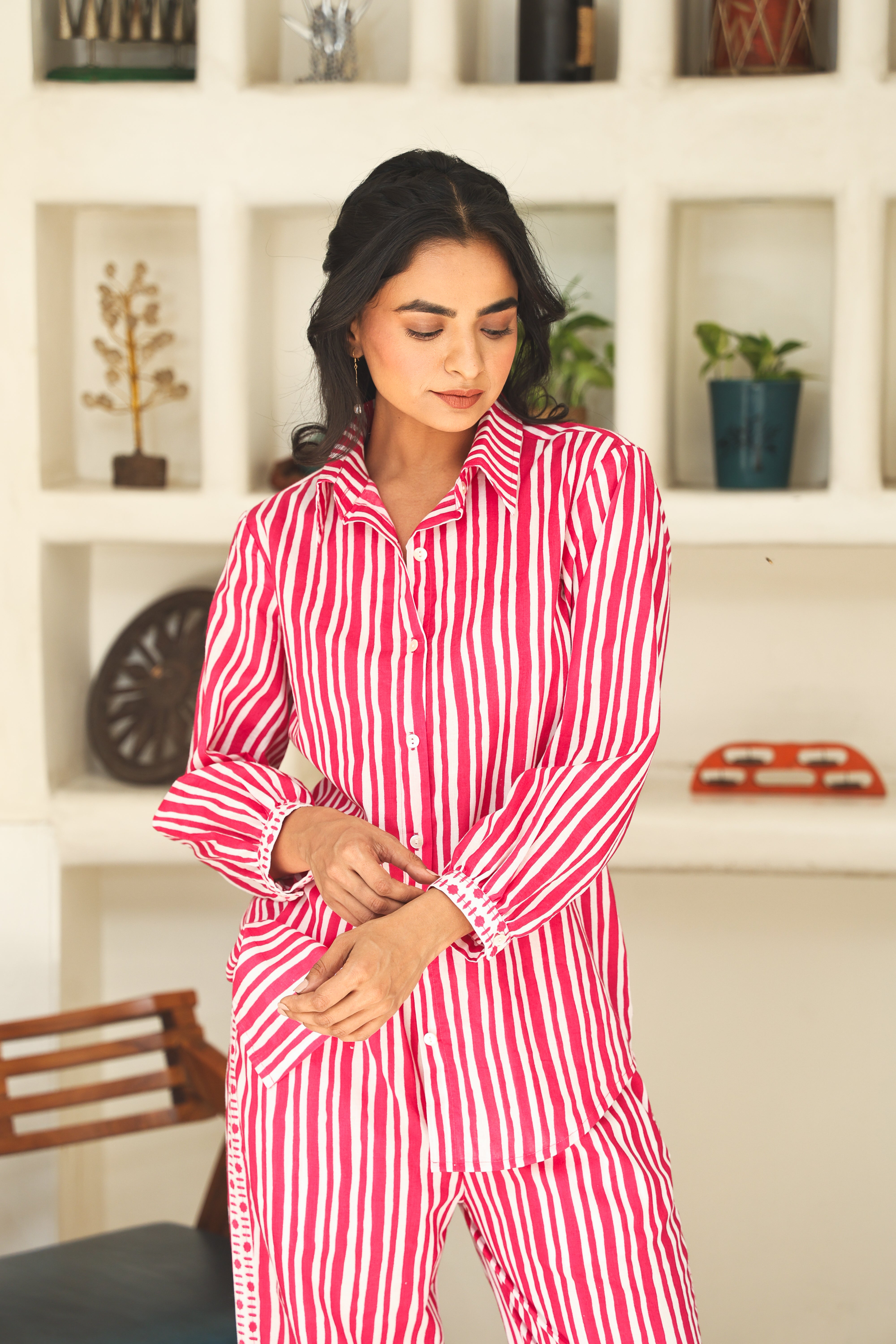 PINK STRIPE CO-ORD SET