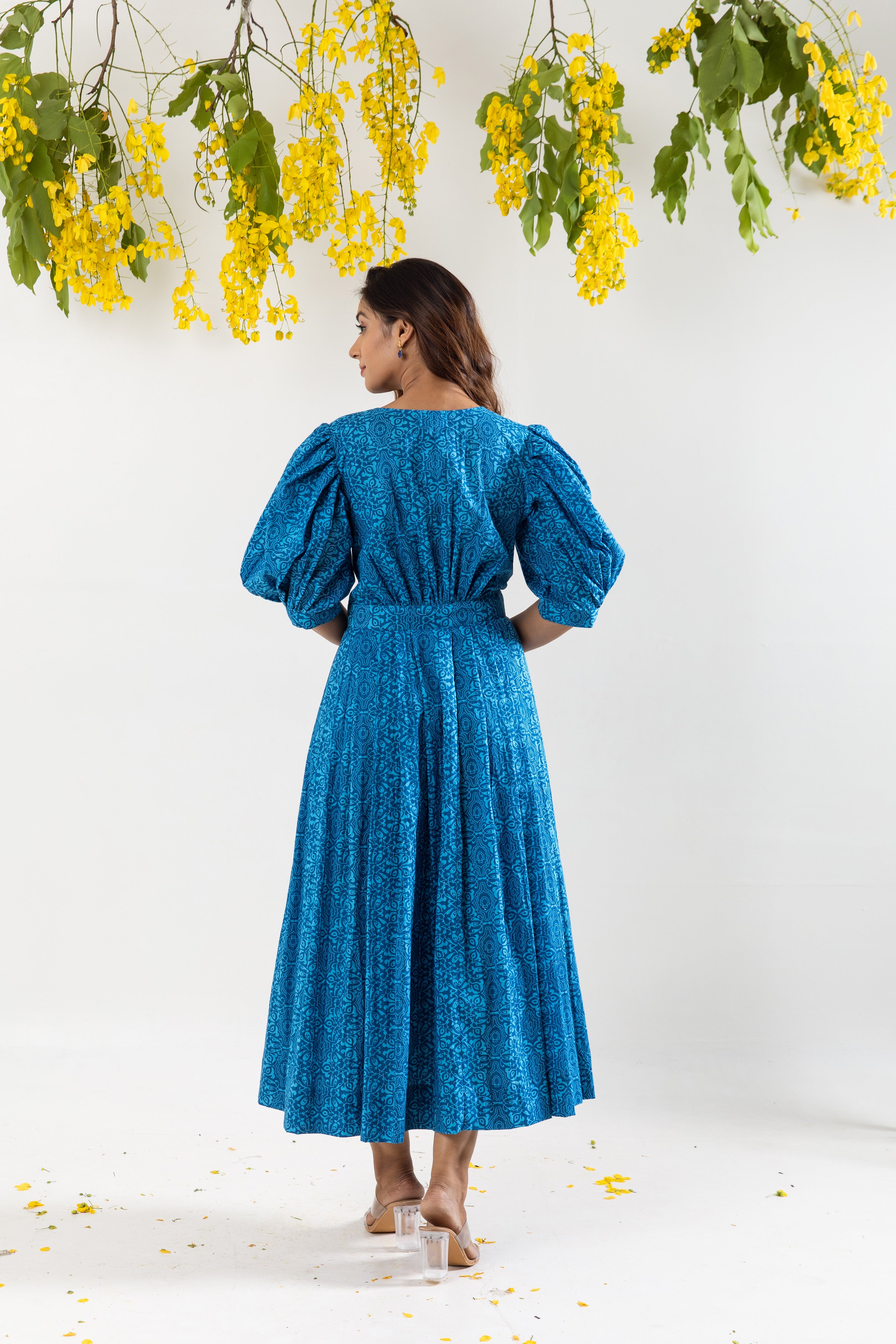 Basic Blue Wrap dress