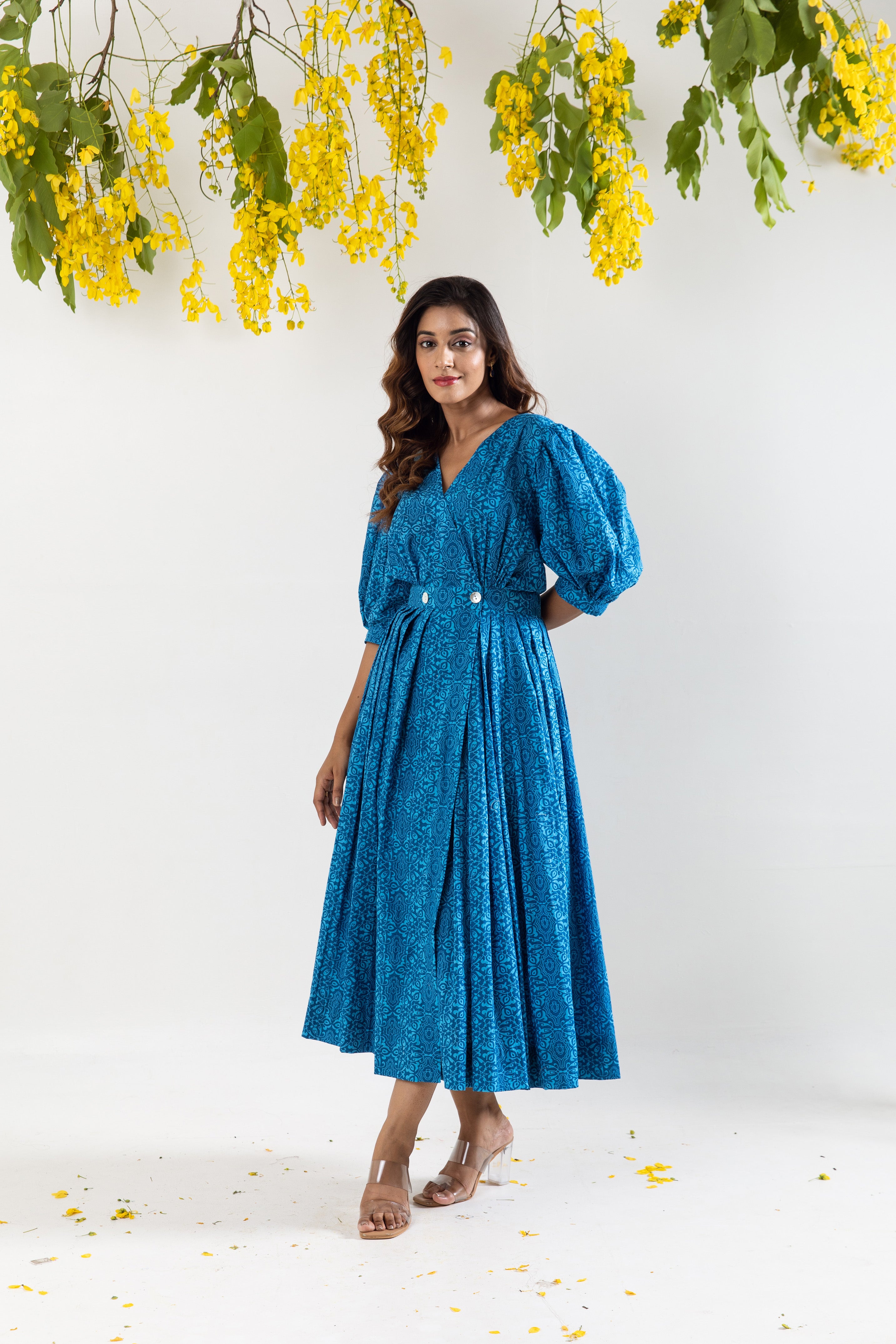 Basic Blue Wrap dress