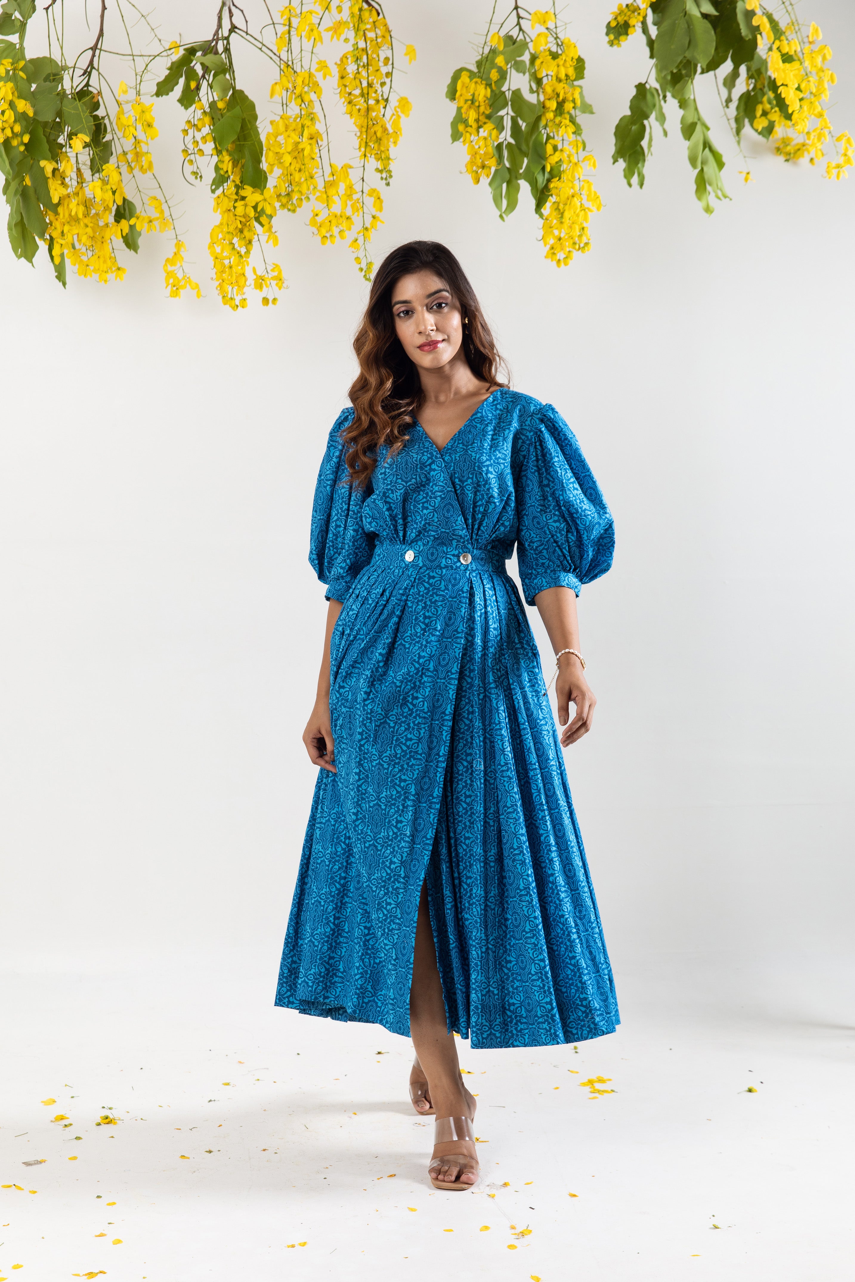 Basic Blue Wrap dress