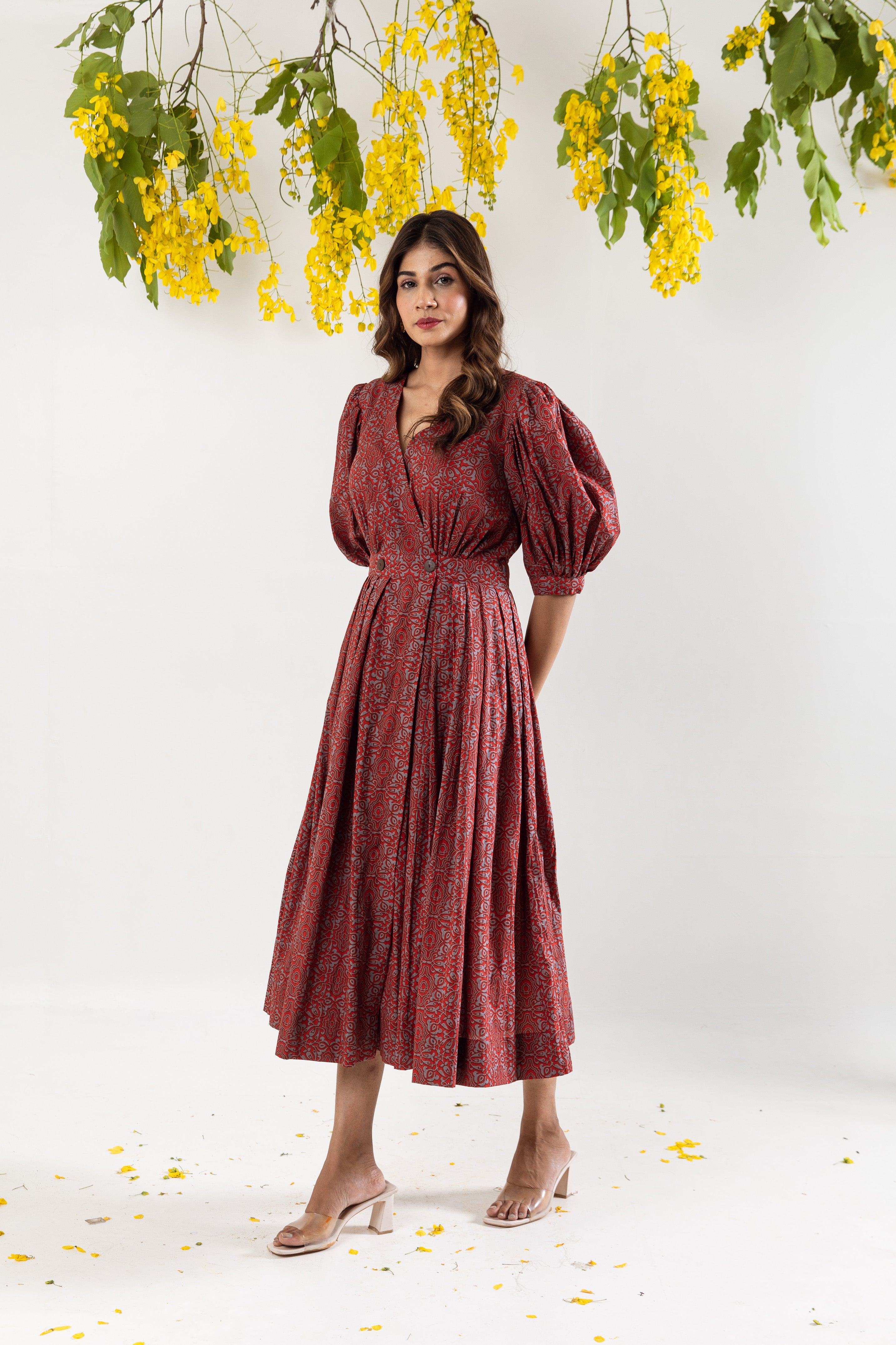 Maroon Wrap dress