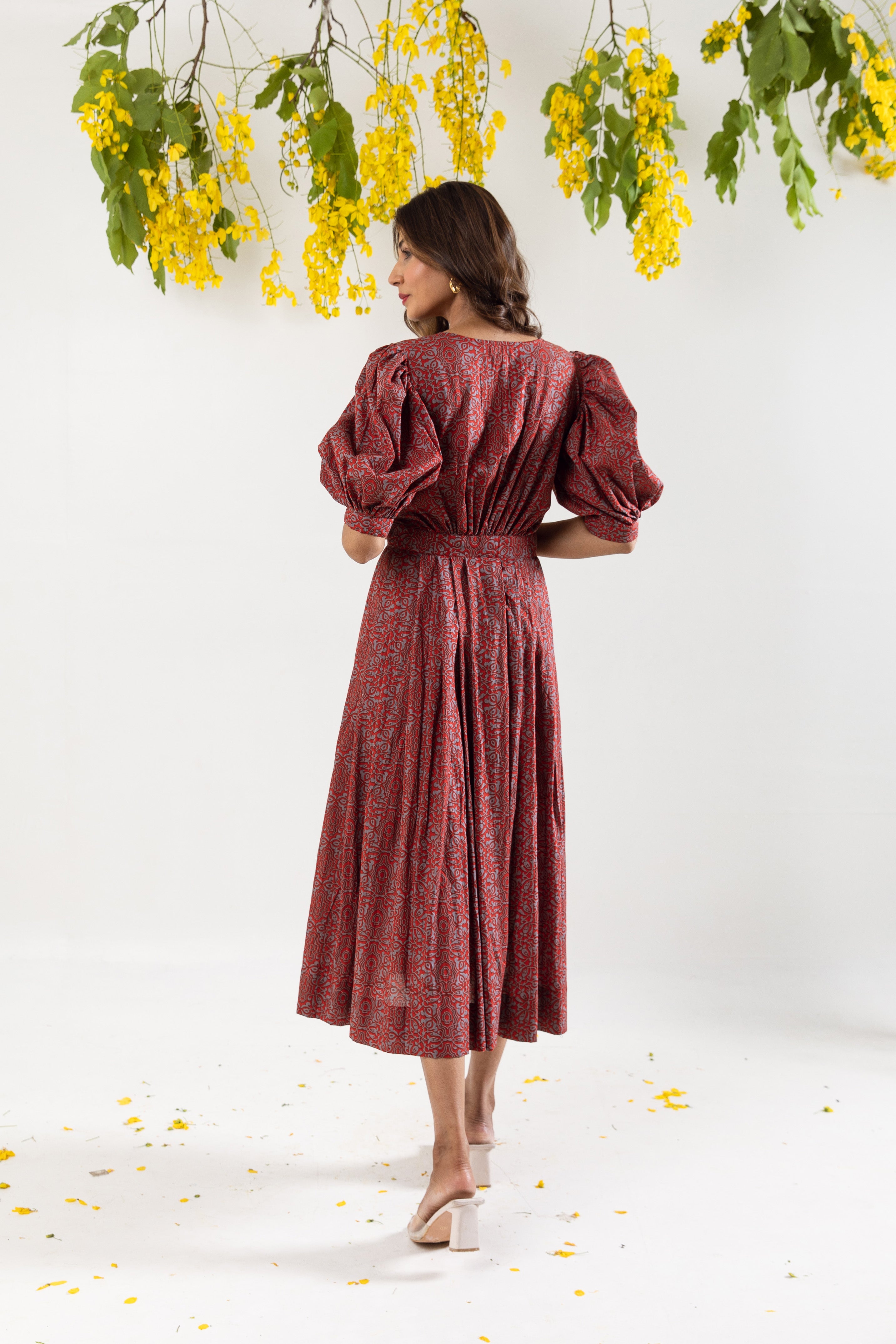 Maroon Wrap dress
