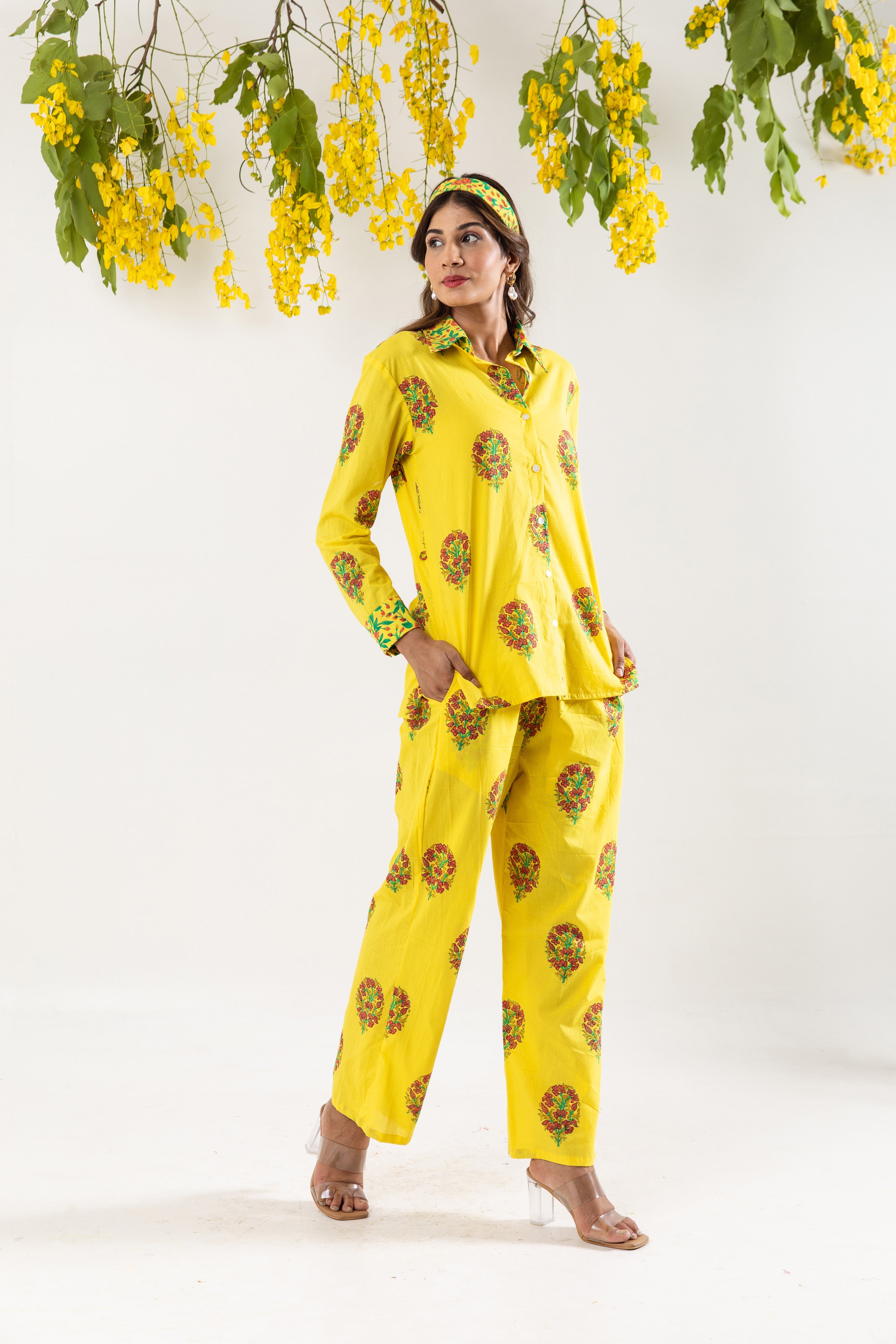 Lemon motif Co-ord Set