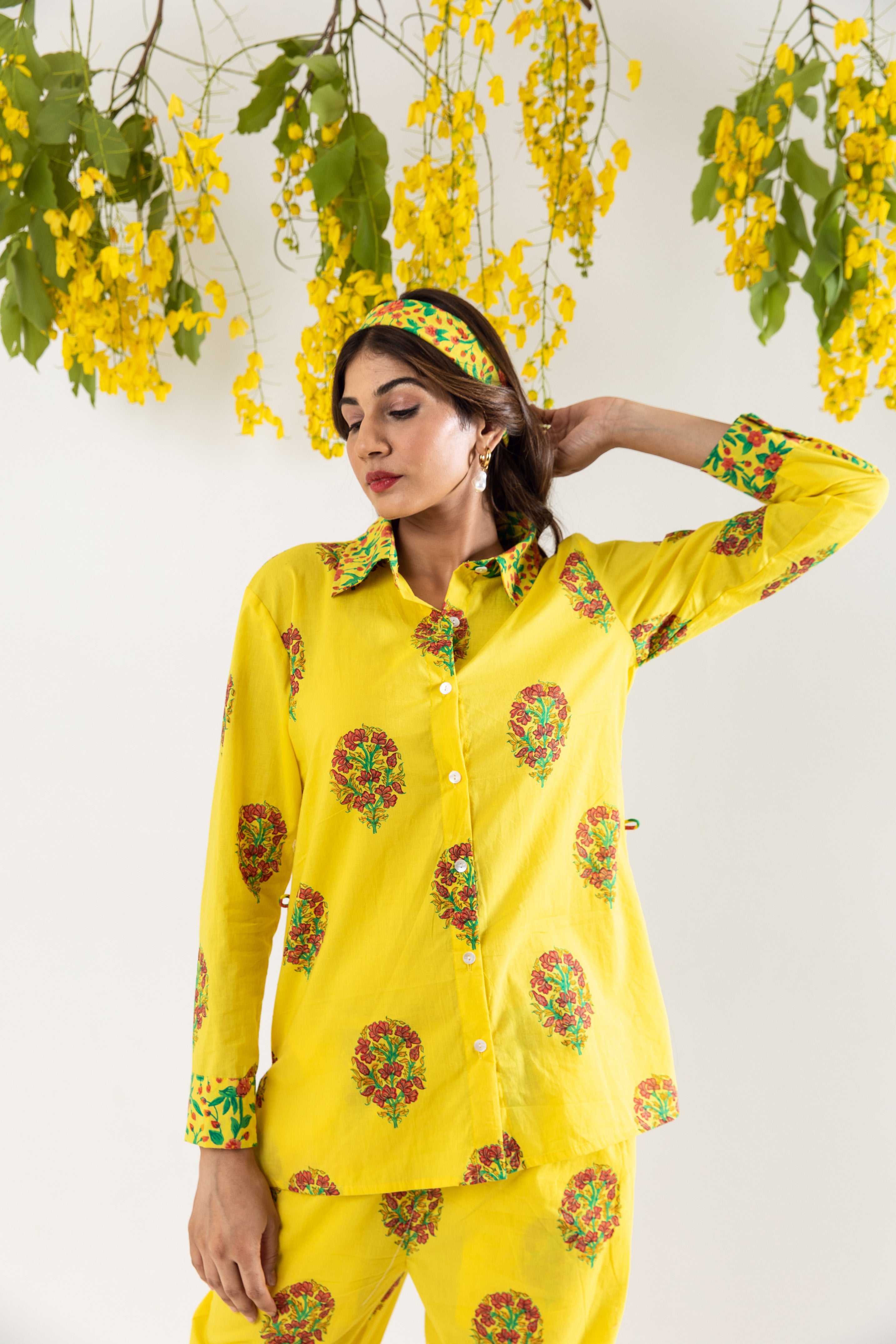 Lemon motif Co-ord Set