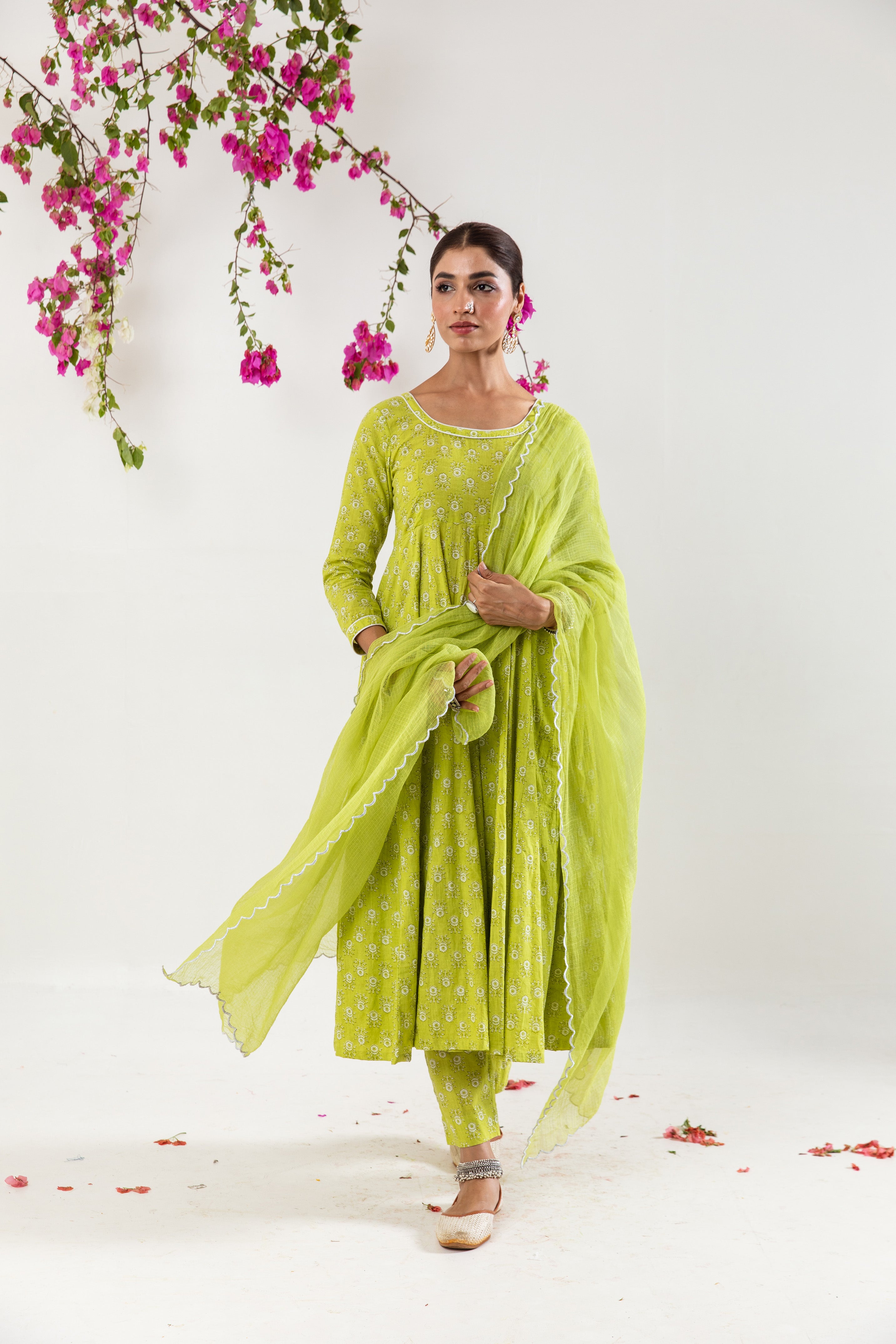 Mint Green Anarkali Set
