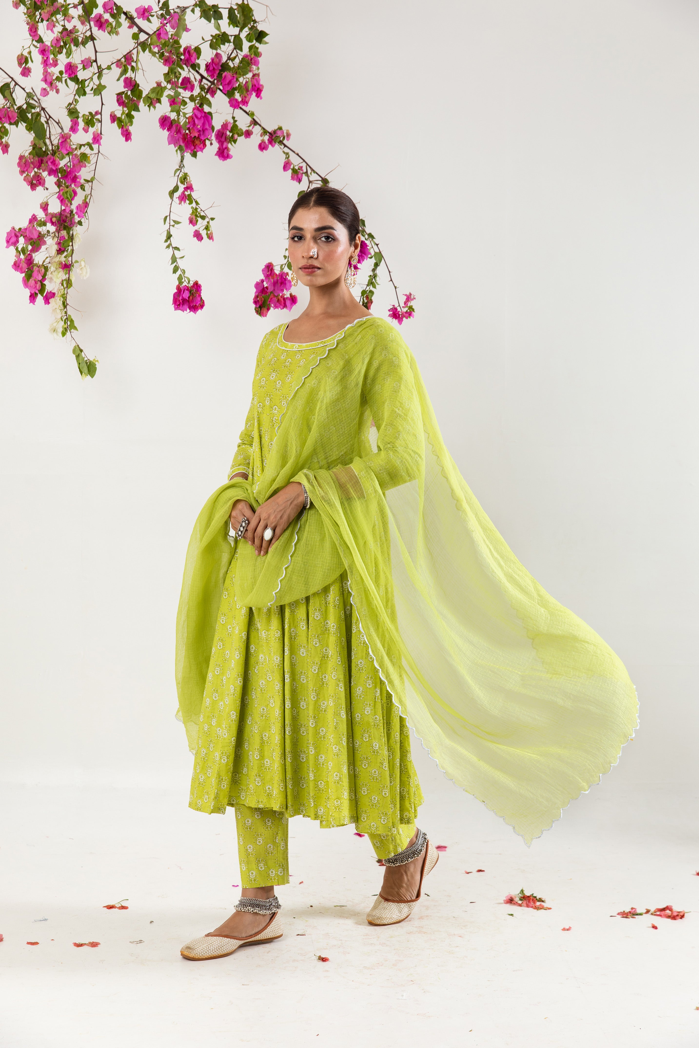 Mint Green Anarkali Set