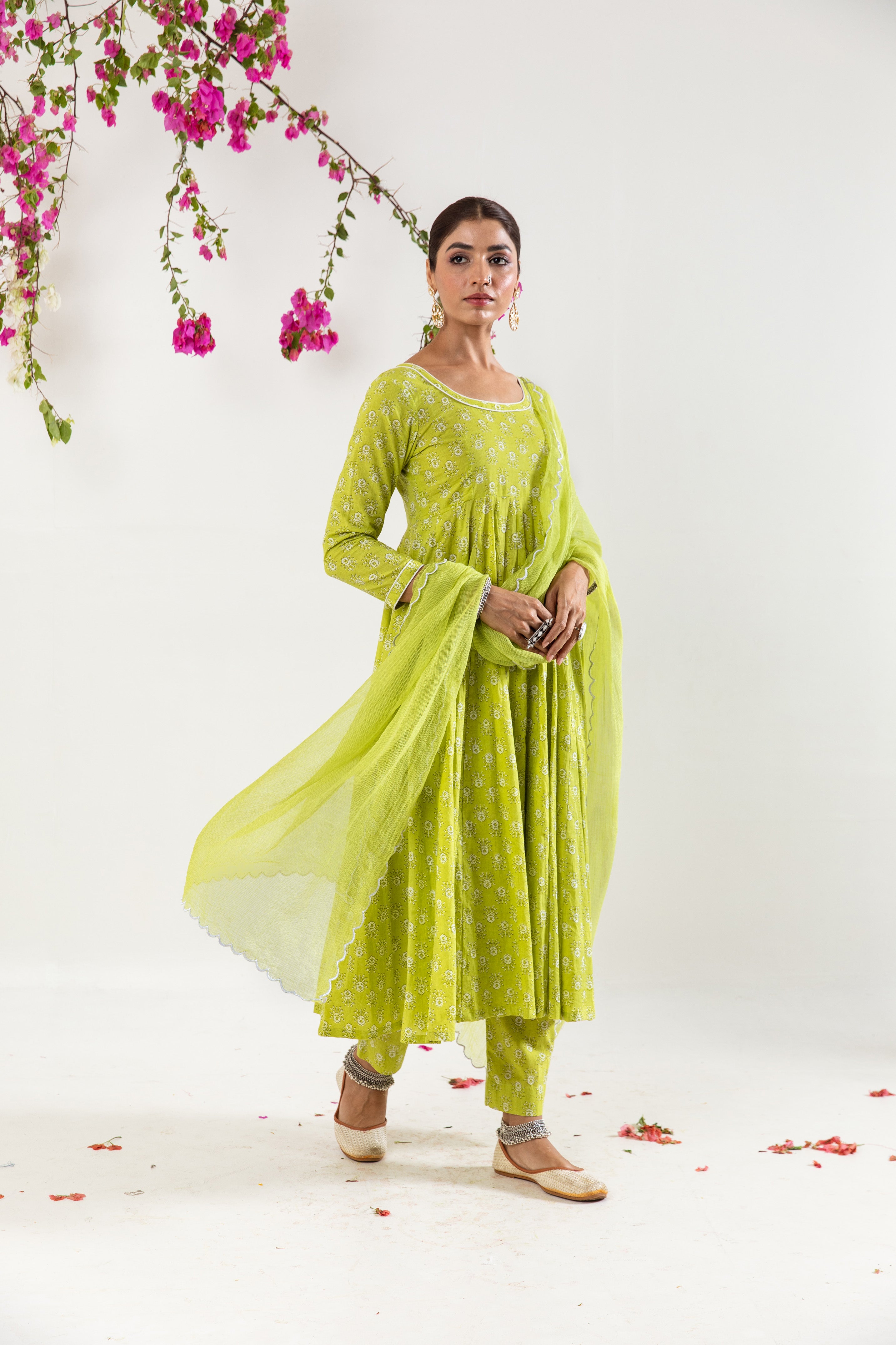 Mint Green Anarkali Set